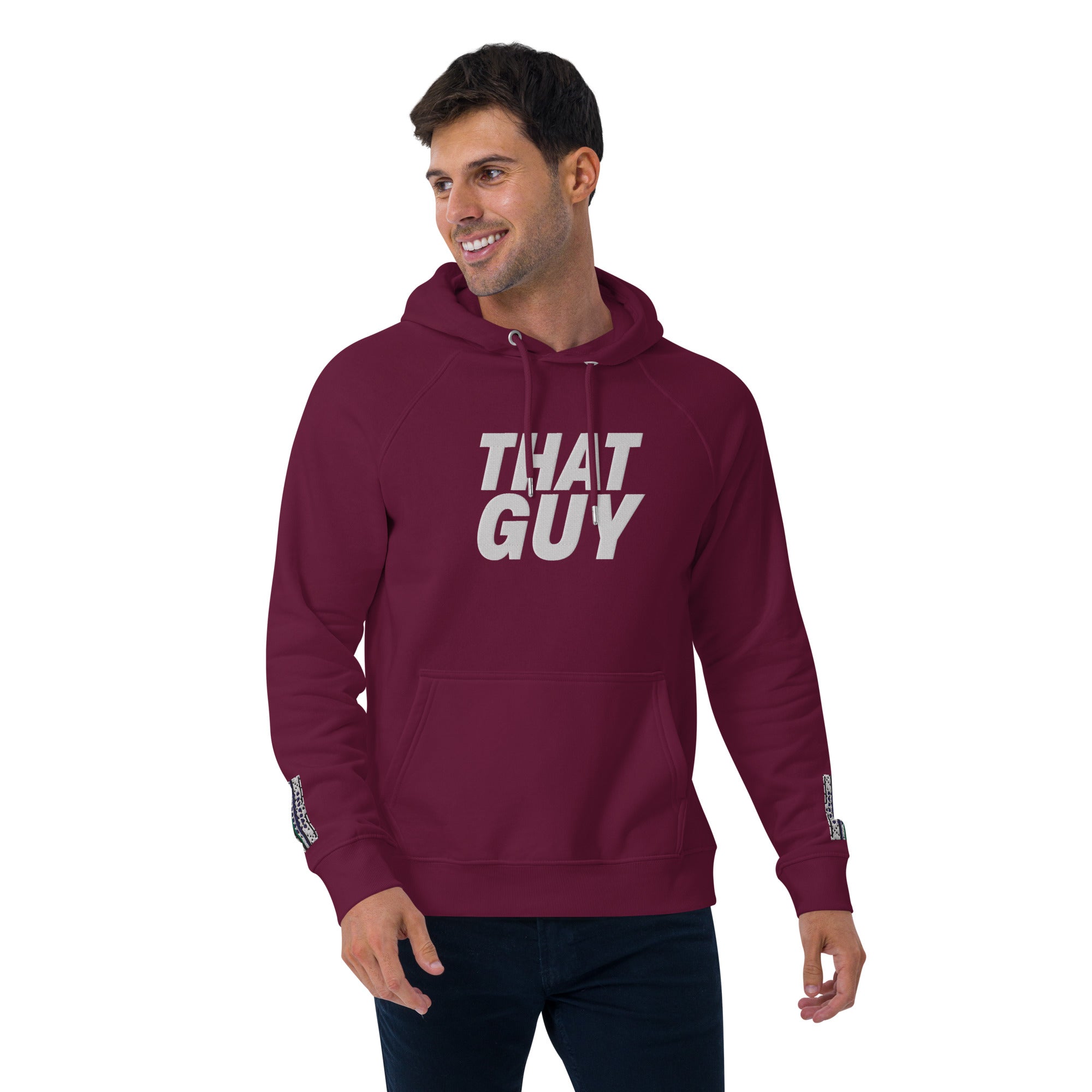 That Guy Unisex eco raglan hoodie