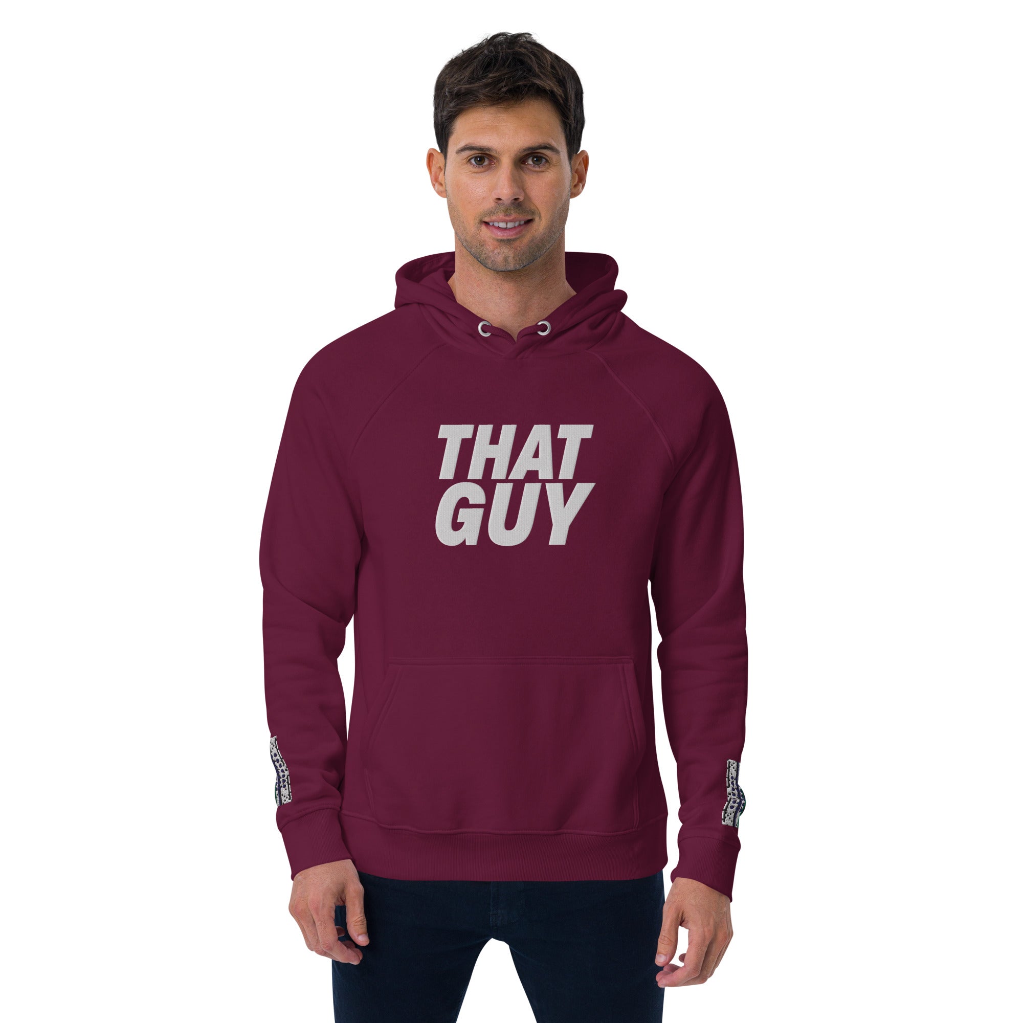 That Guy Unisex eco raglan hoodie