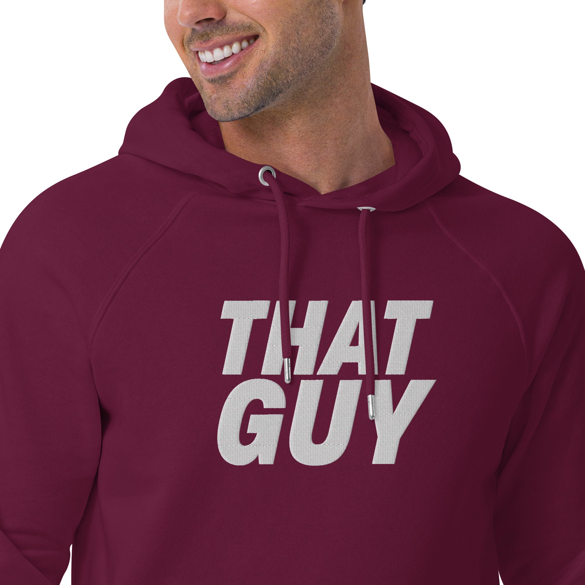 That Guy Unisex eco raglan hoodie