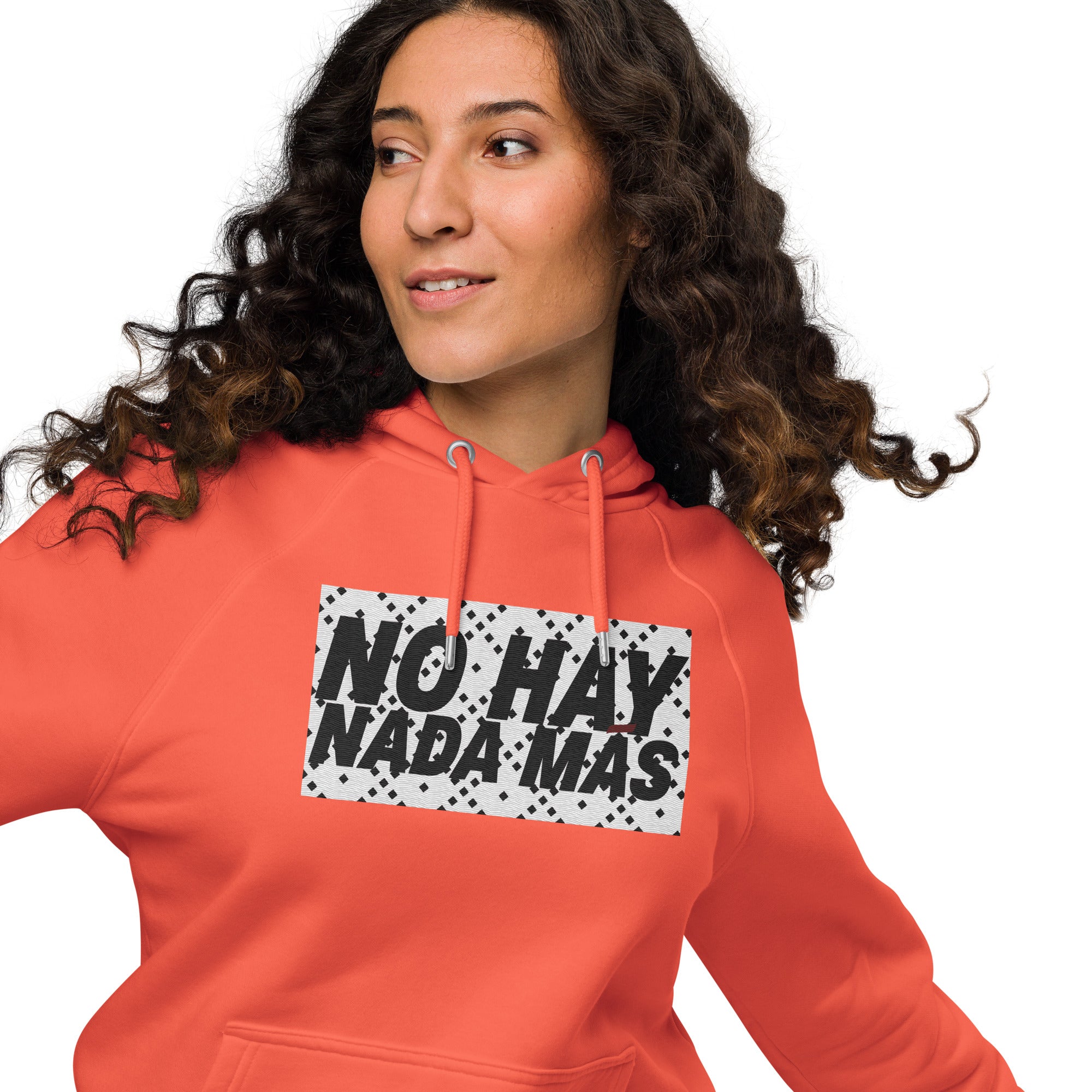 No hay nada más Unisex eco raglan hoodie