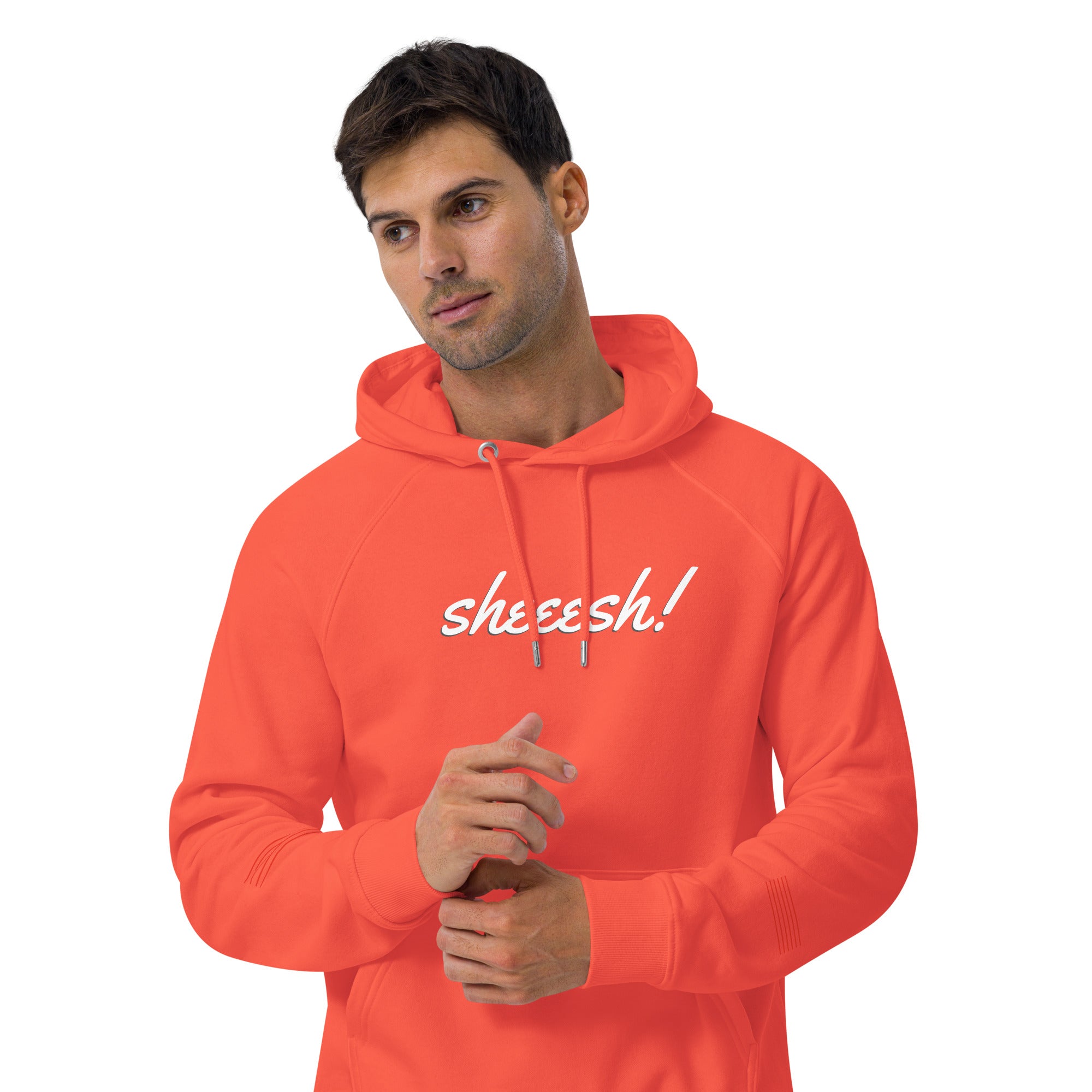 Sheeesh Unplug Unisex eco raglan hoodie