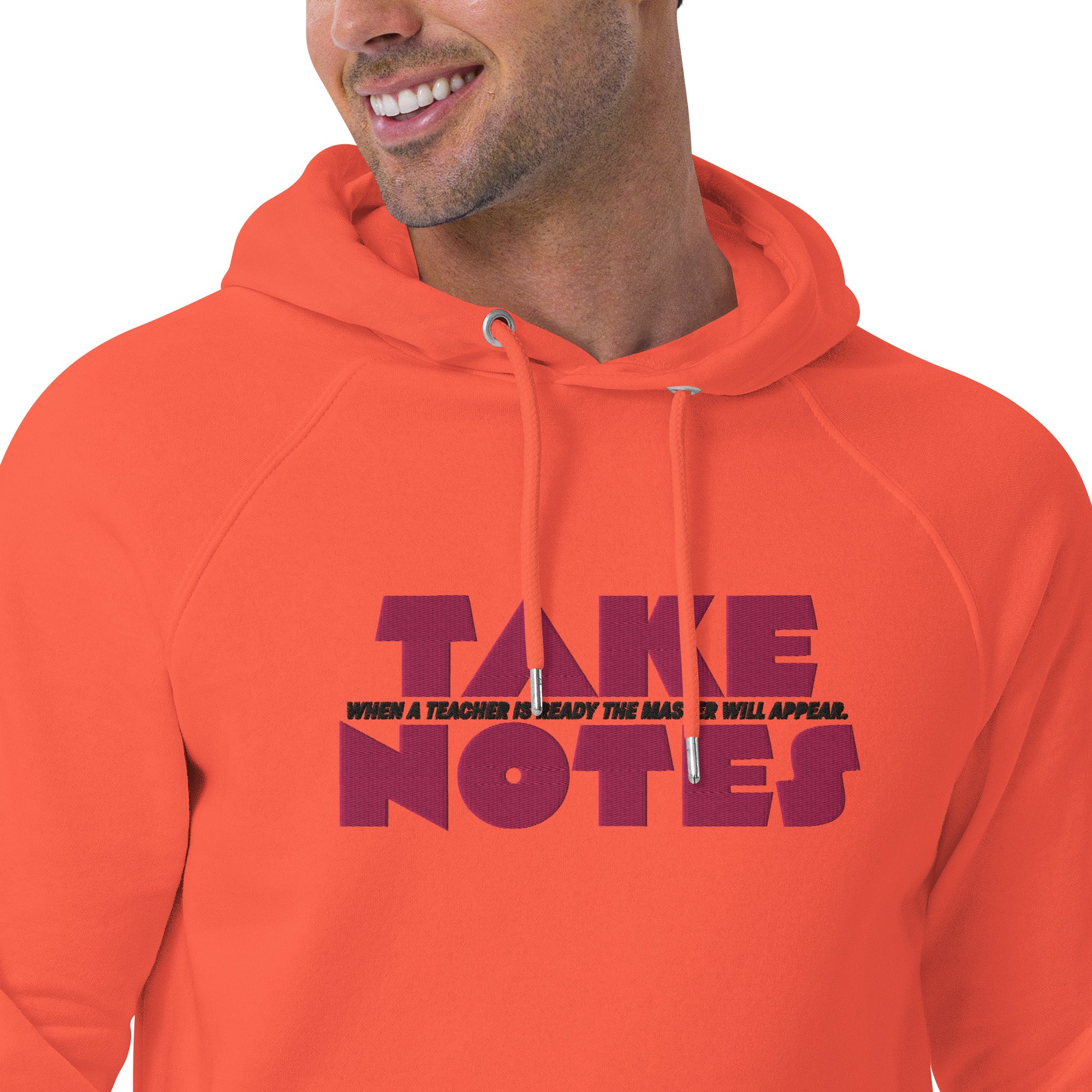 Take Notes #1 Unisex eco raglan hoodie