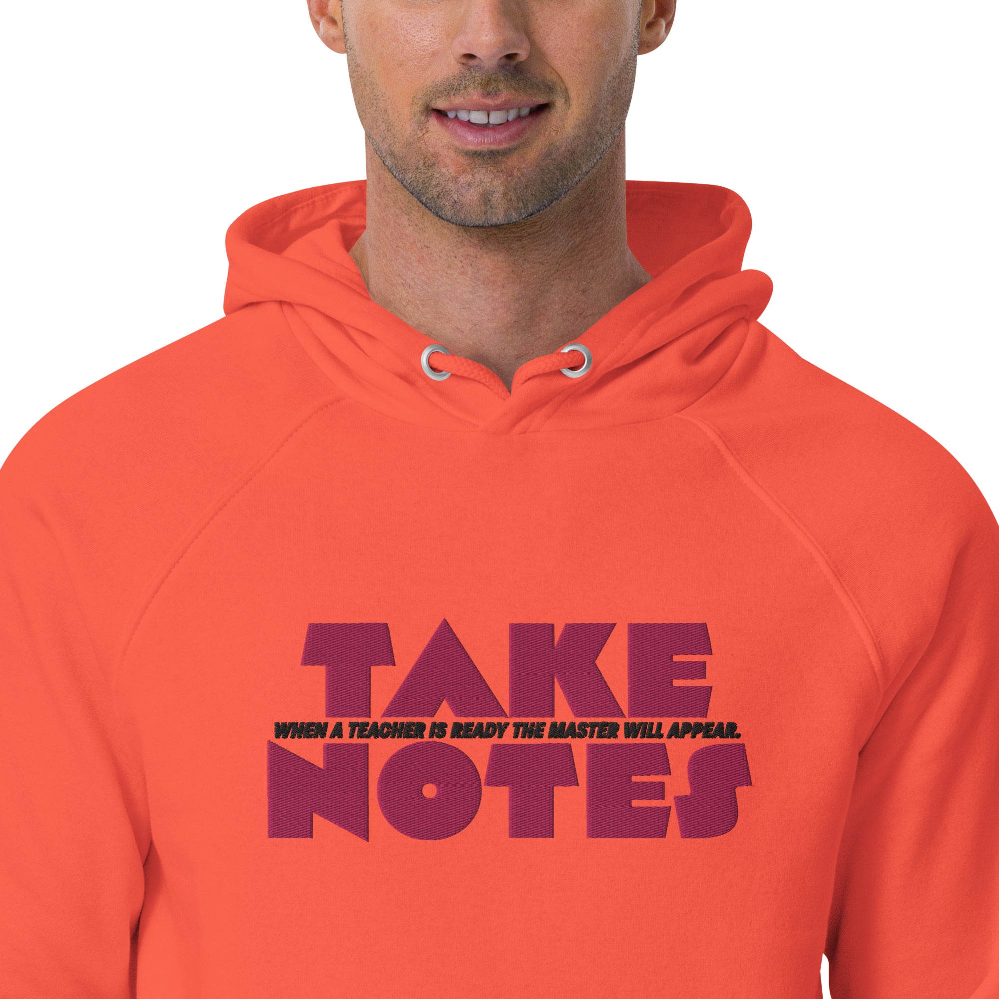 Take Notes #1 Unisex eco raglan hoodie