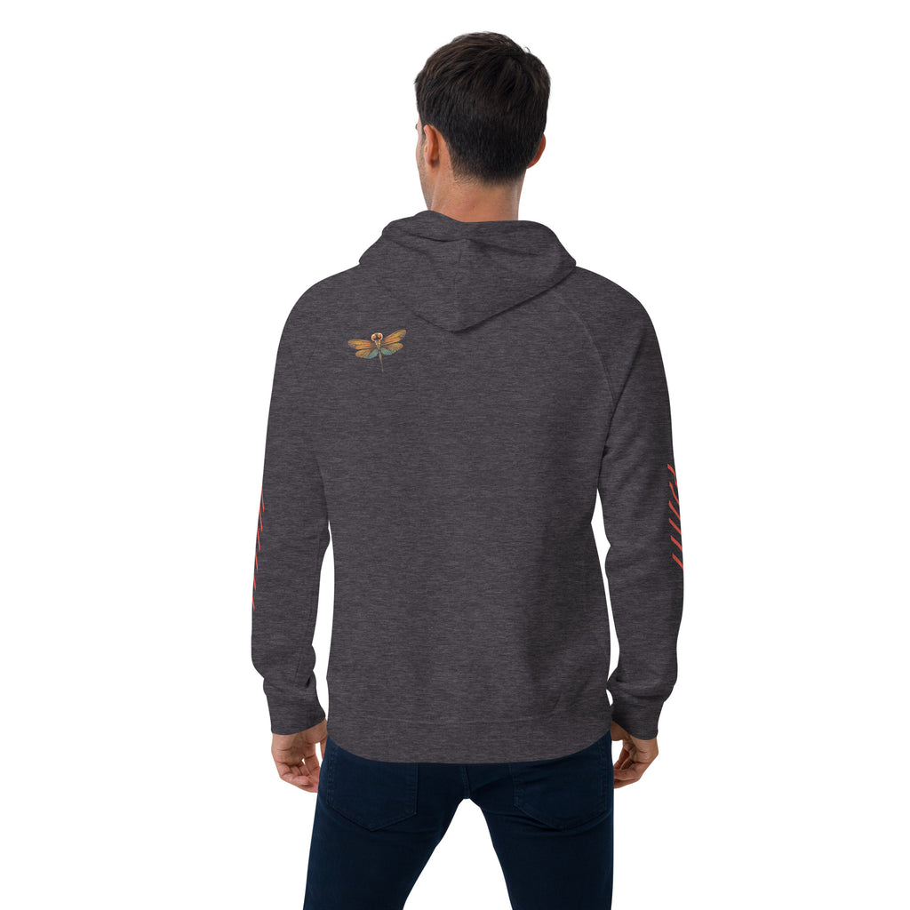 Life is Life’n Unisex eco raglan hoodie