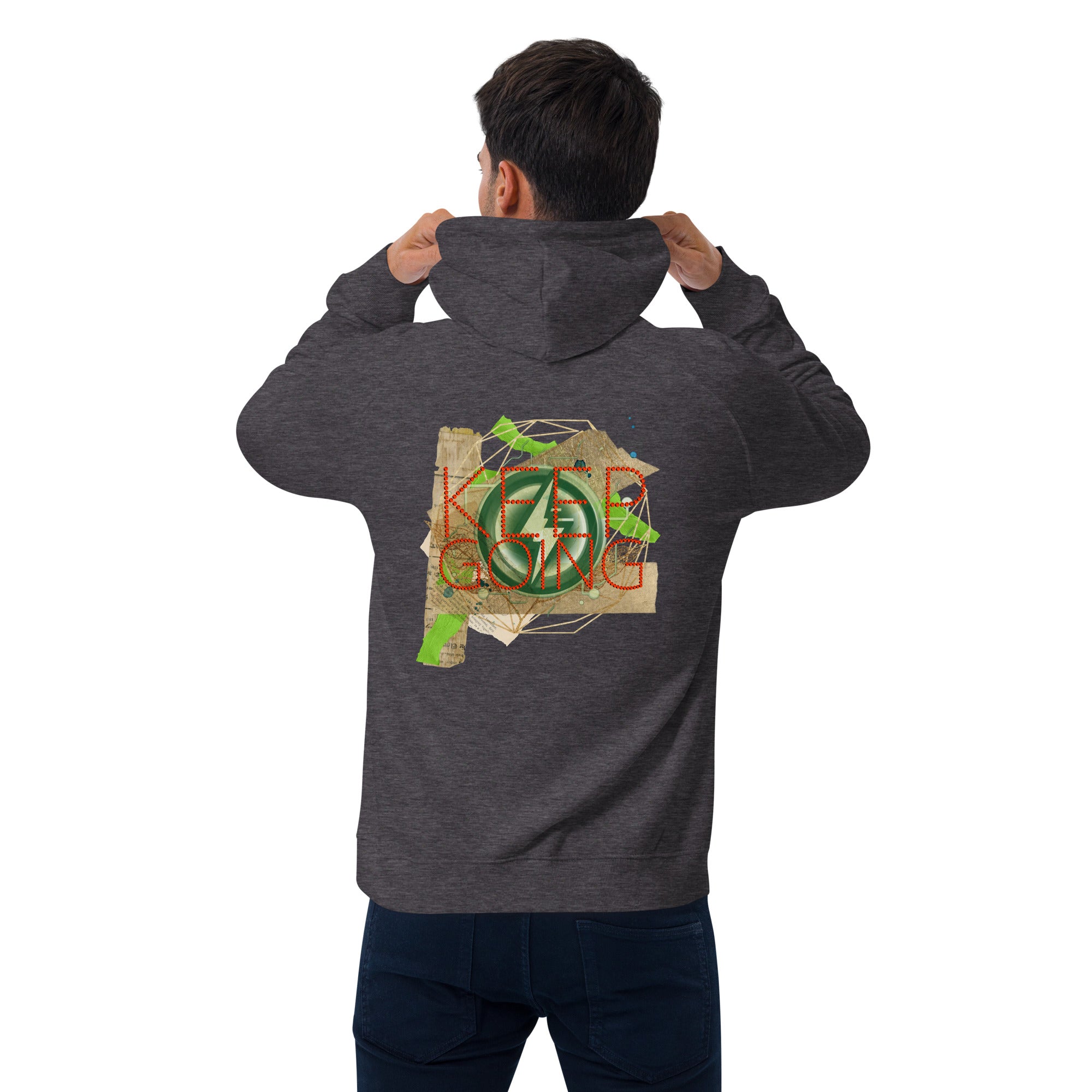 Dominate Everything Unisex eco raglan hoodie