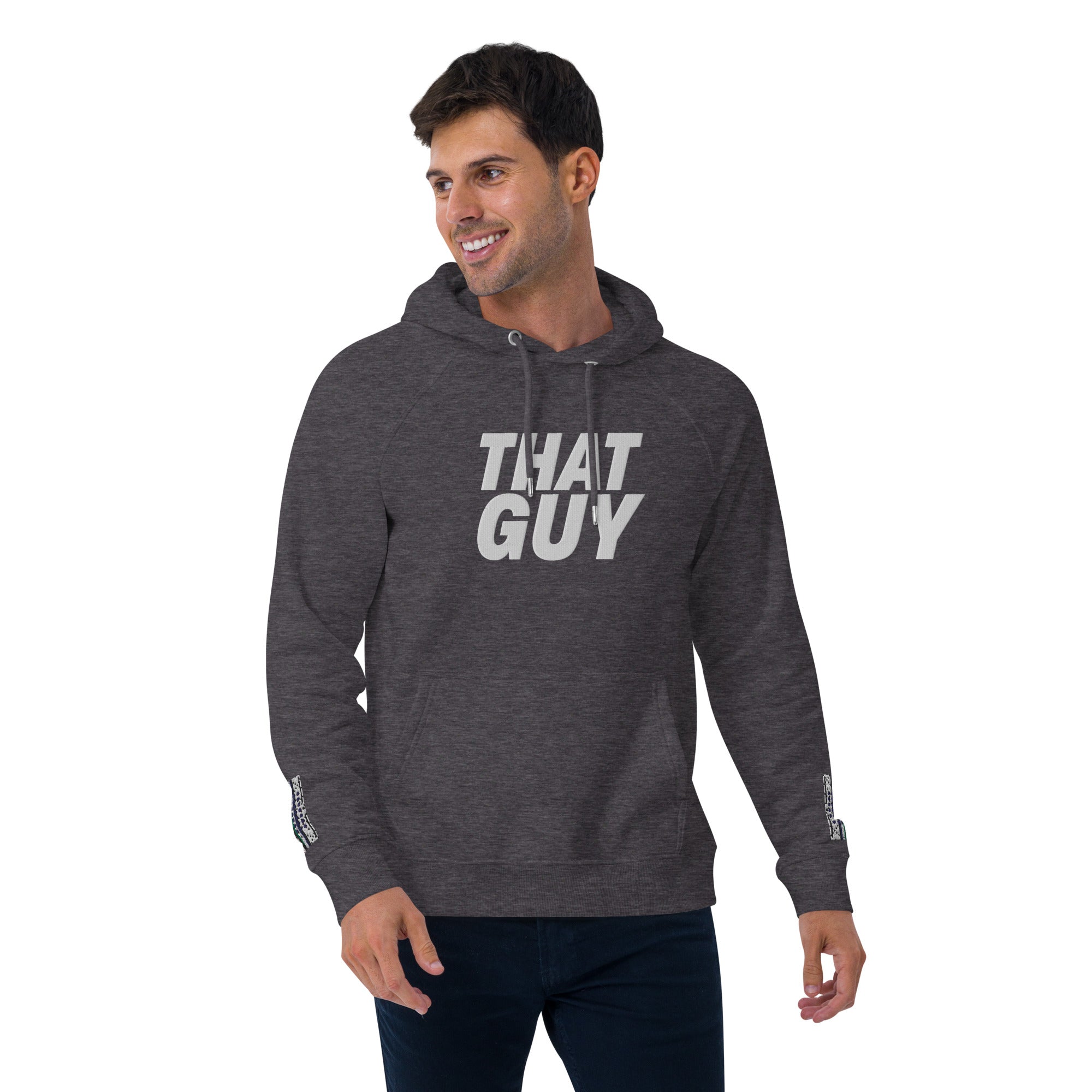 That Guy Unisex eco raglan hoodie