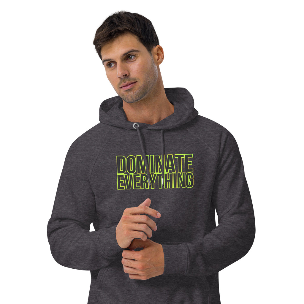 Dominate Everything Unisex eco raglan hoodie