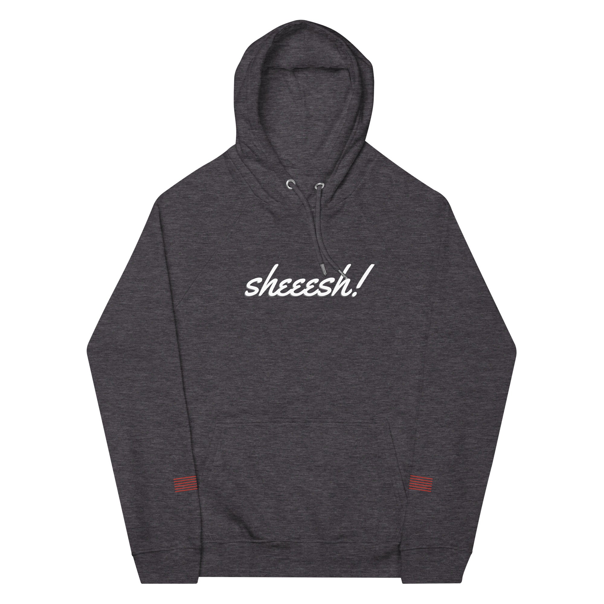 Sheeesh Unplug Unisex eco raglan hoodie