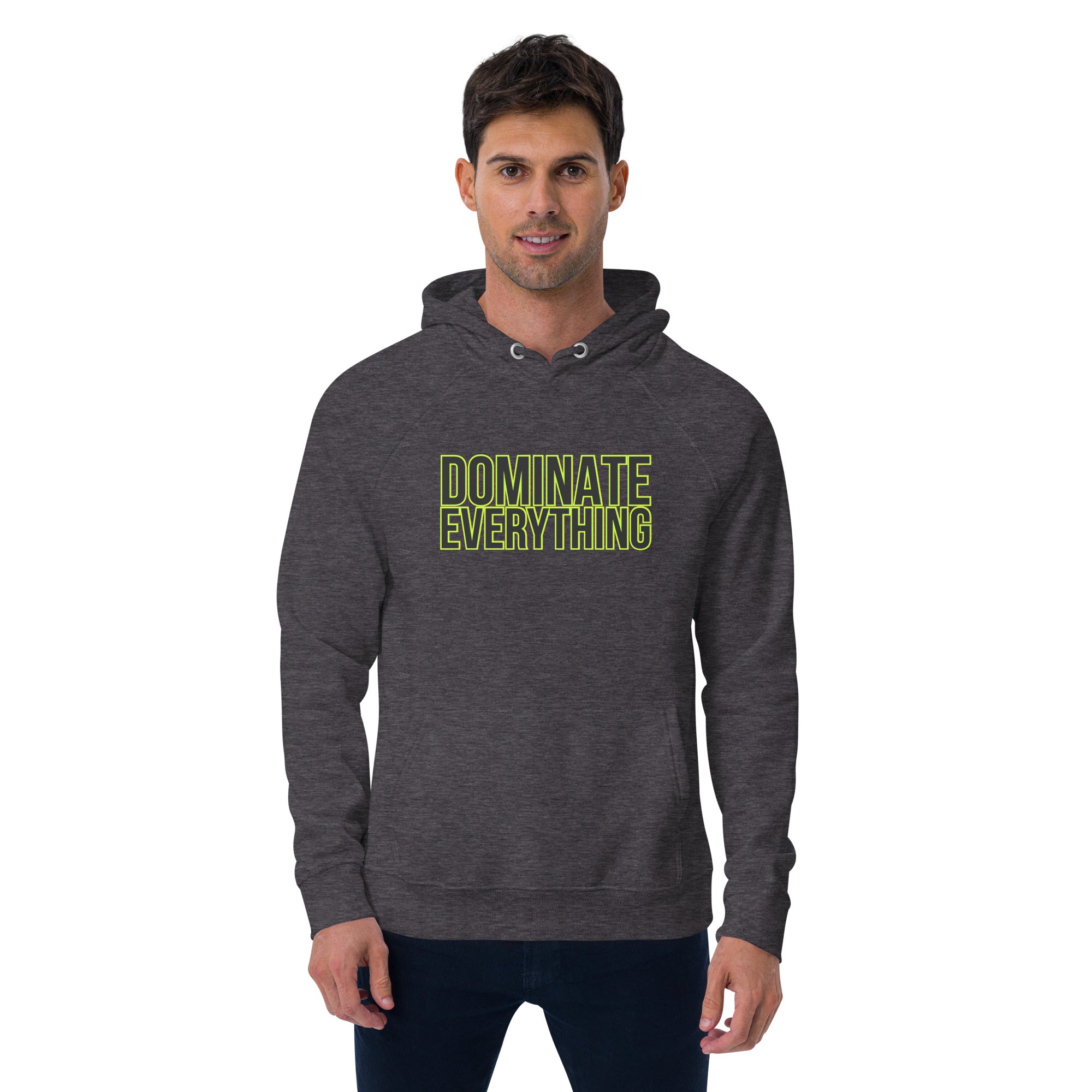 Dominate Everything Unisex eco raglan hoodie