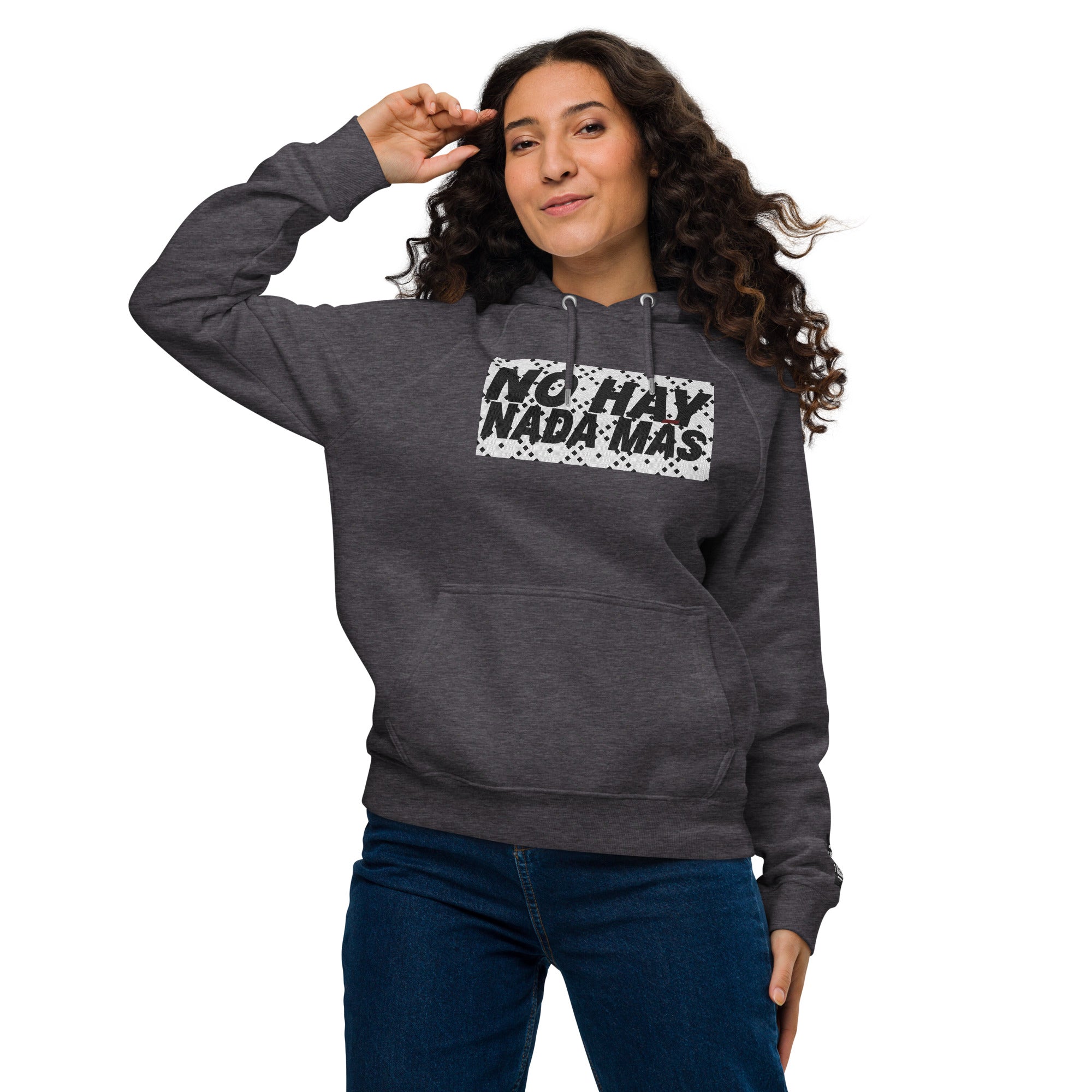 No hay nada más Unisex eco raglan hoodie