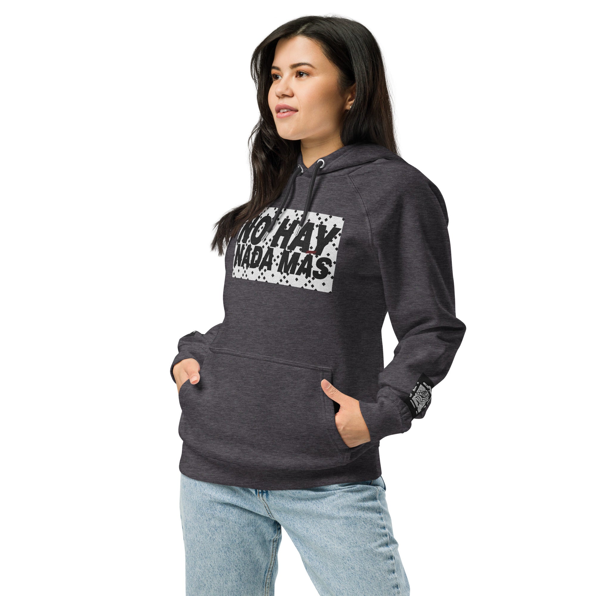 No hay nada más Unisex eco raglan hoodie