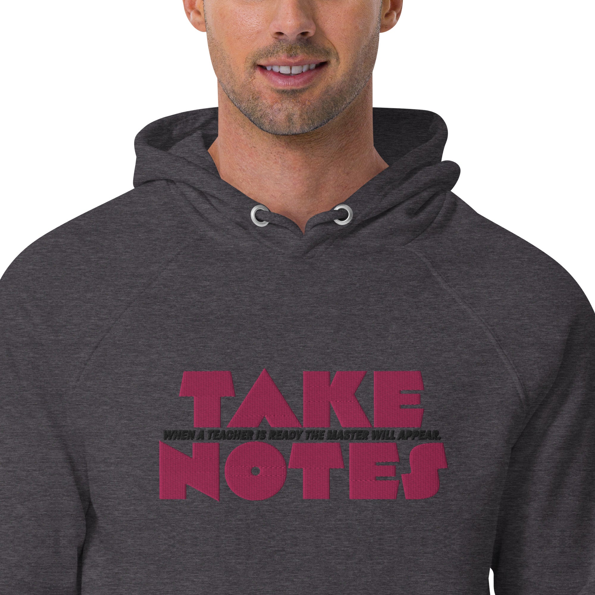 Take Notes #1 Unisex eco raglan hoodie