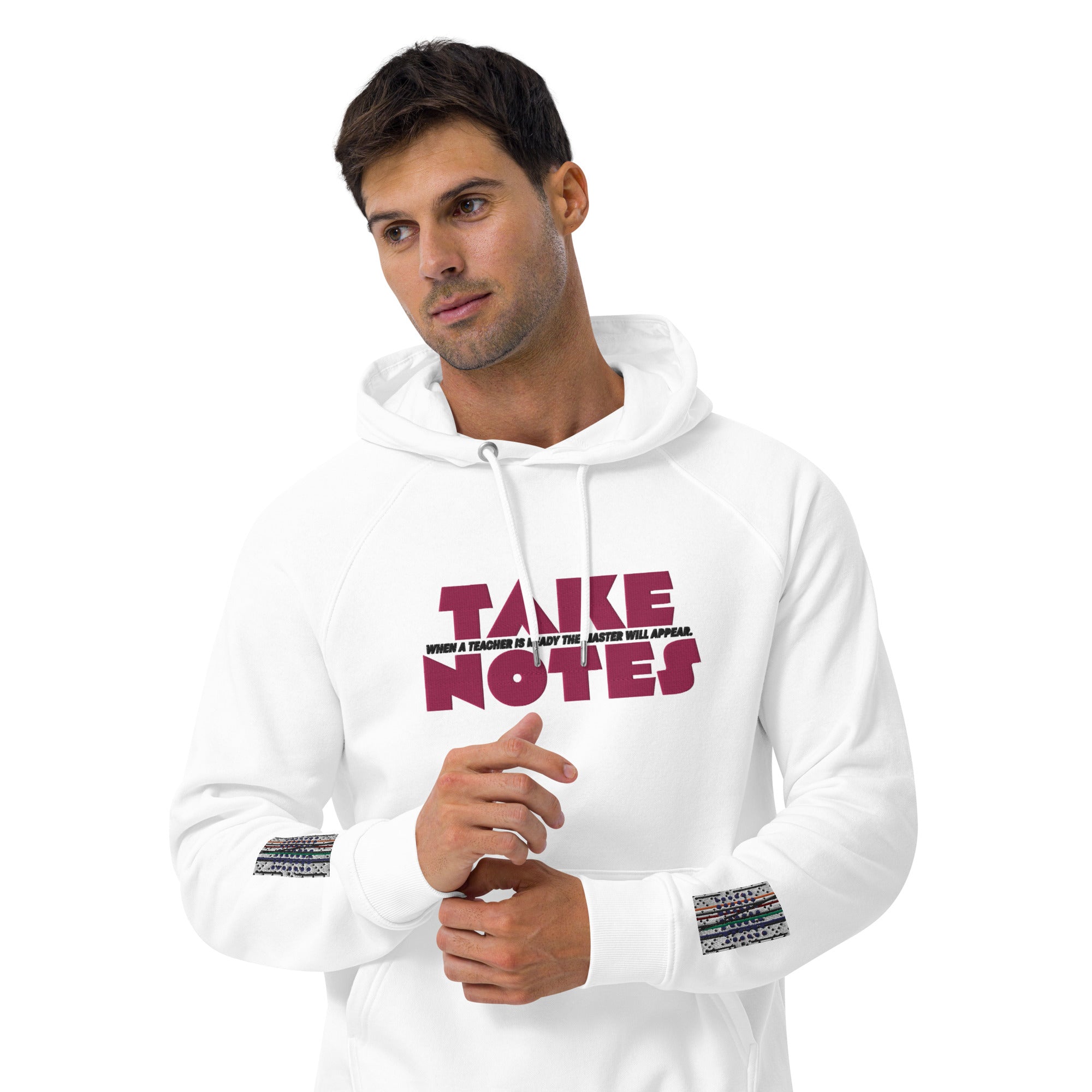 Take Notes #1 Unisex eco raglan hoodie