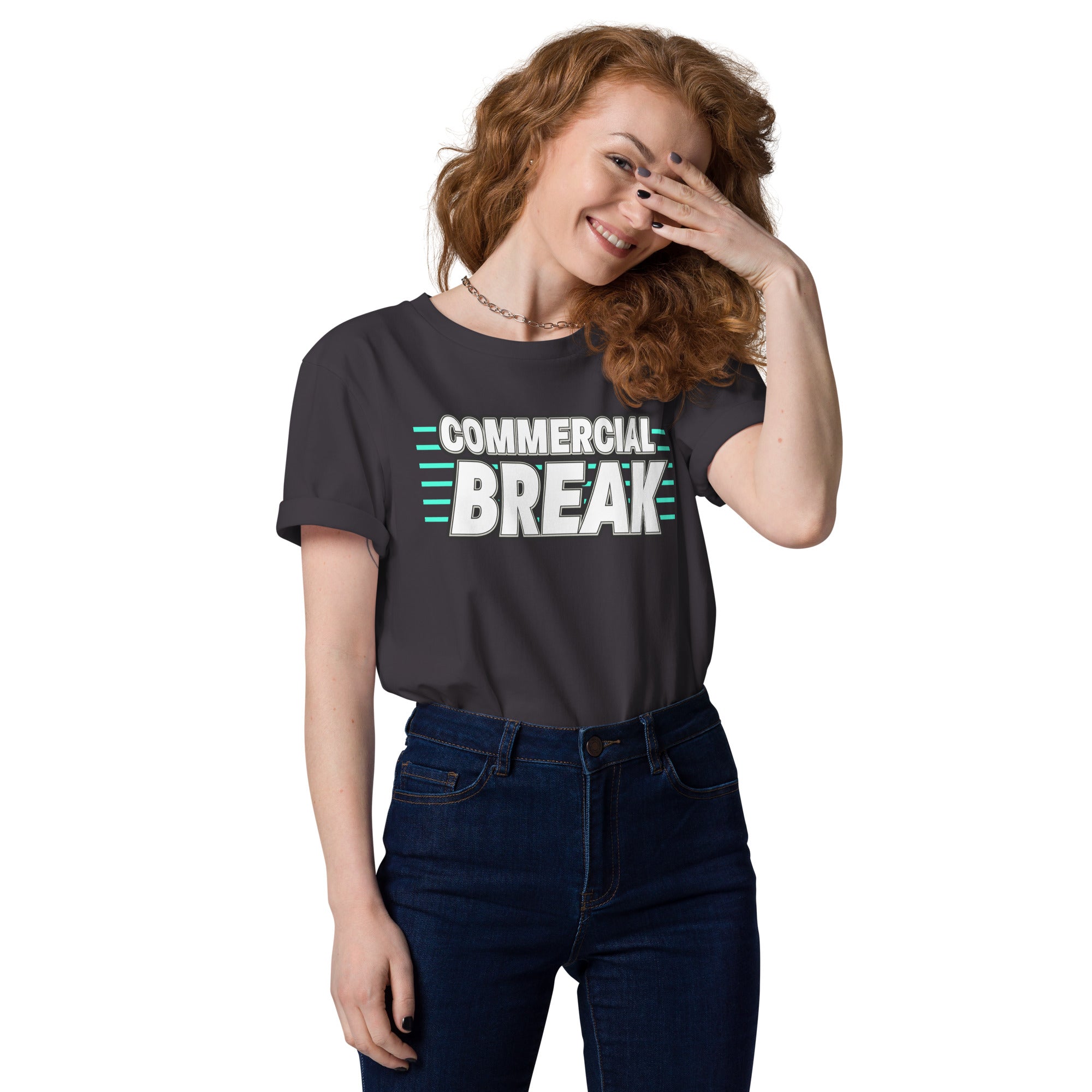 Commercial Break Unisex organic cotton t-shirt