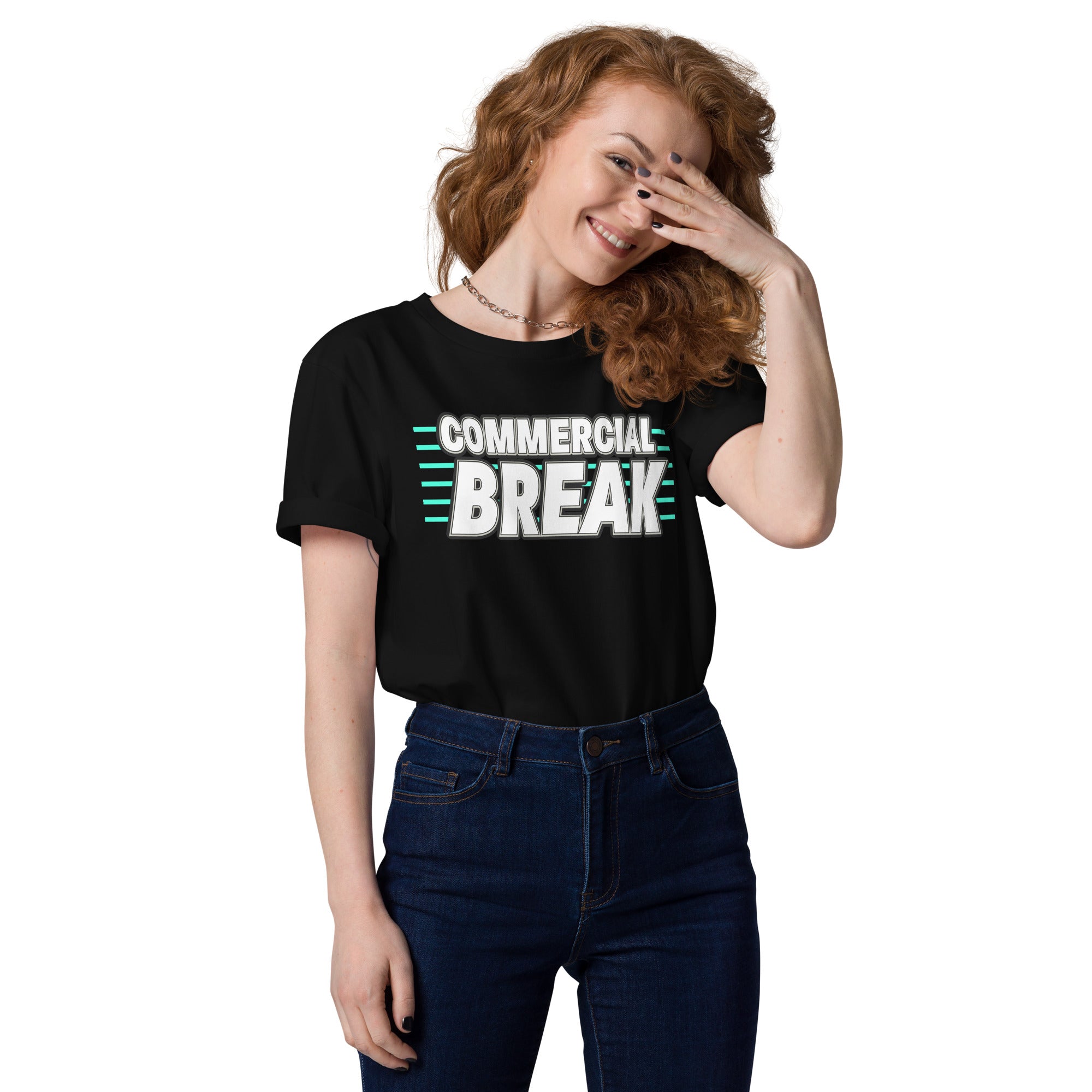 Commercial Break Unisex organic cotton t-shirt