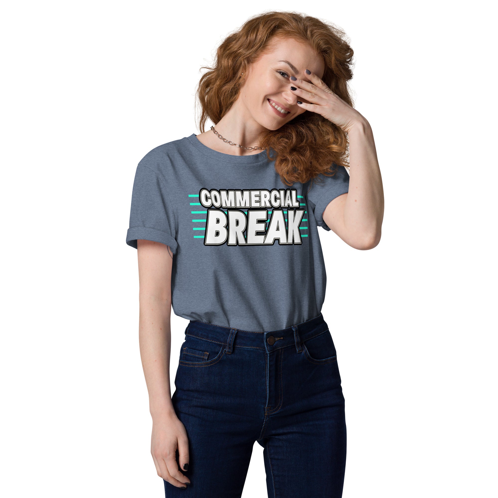 Commercial Break Unisex organic cotton t-shirt