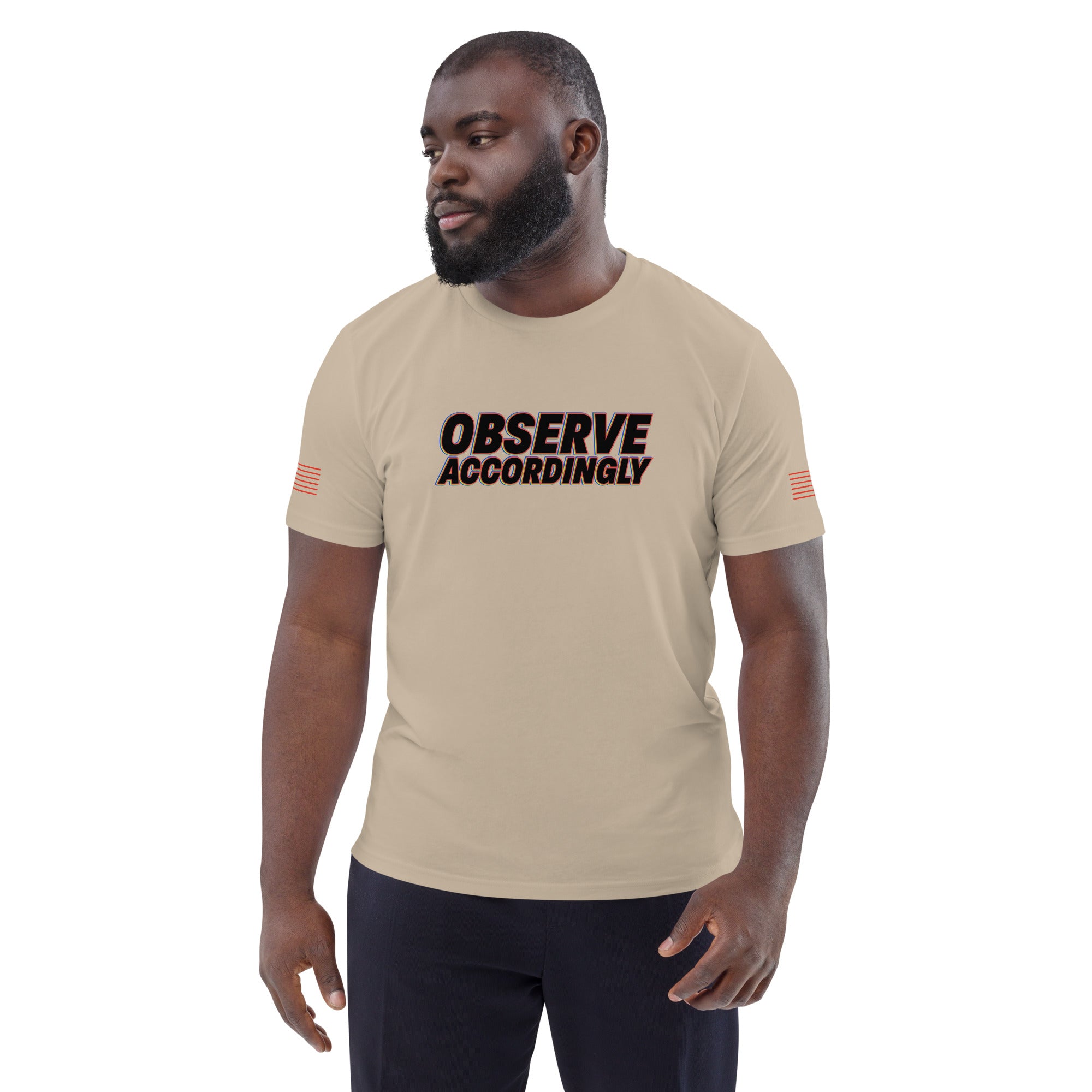 Observe Accordingly Unisex organic cotton t-shirt