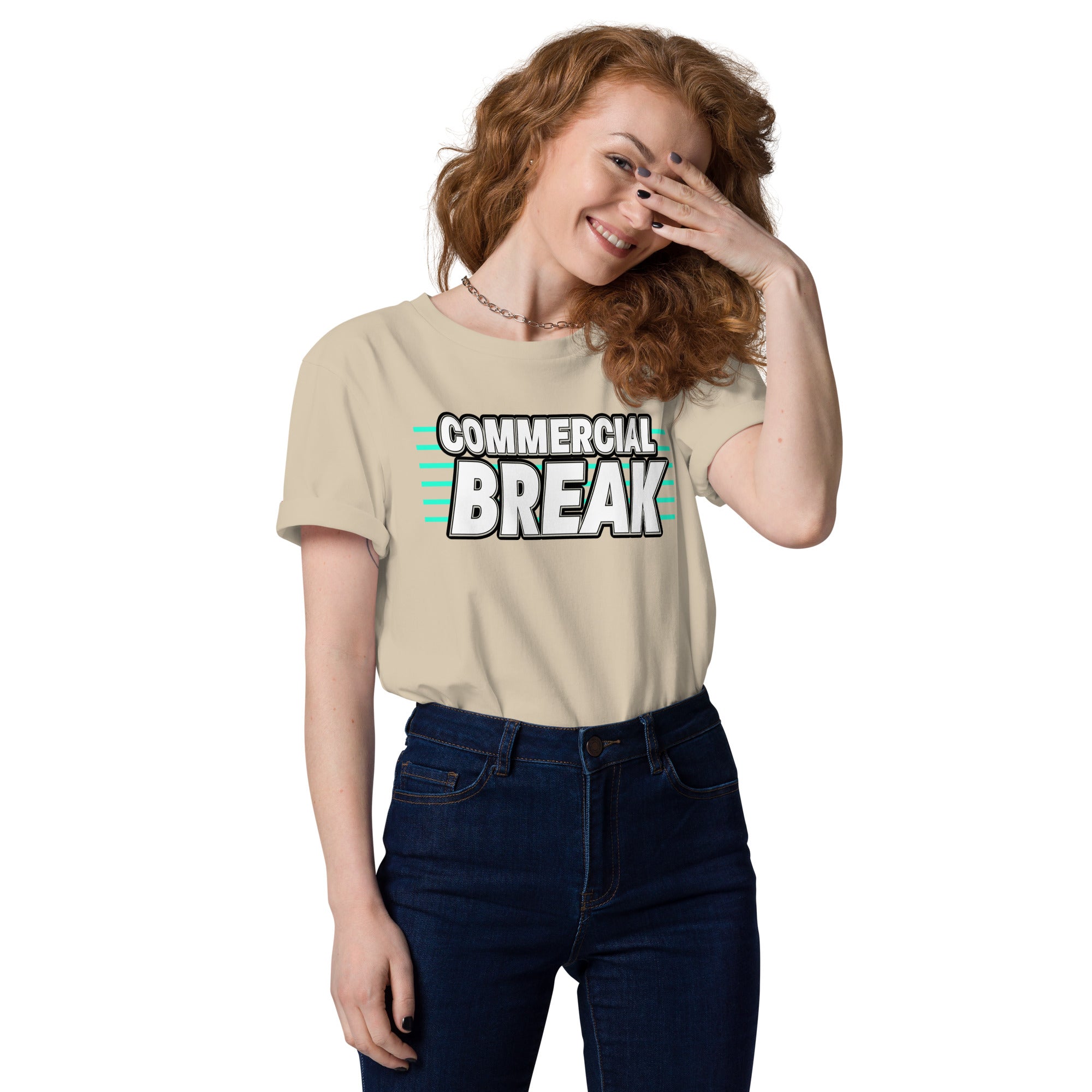 Commercial Break Unisex organic cotton t-shirt