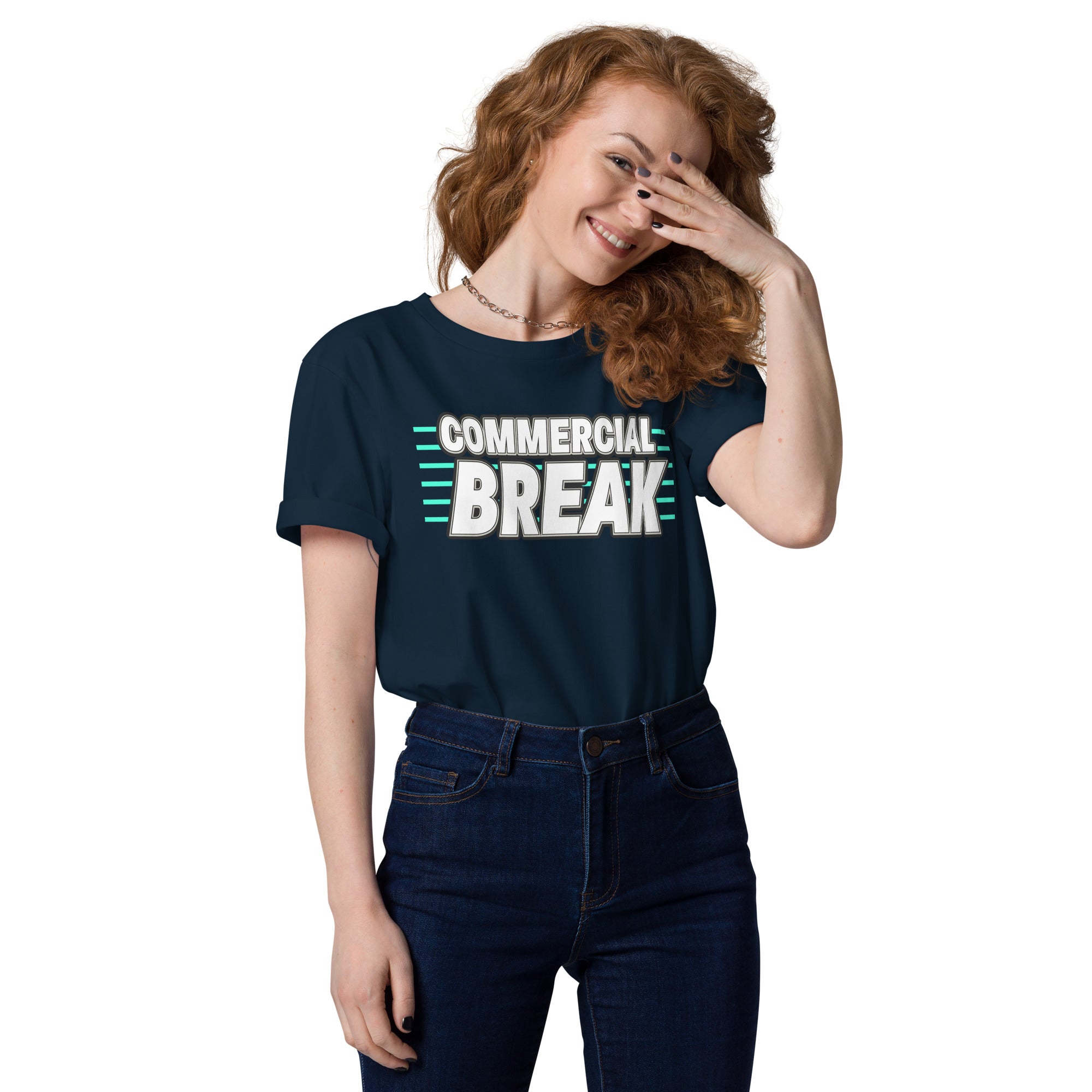 Commercial Break Unisex organic cotton t-shirt