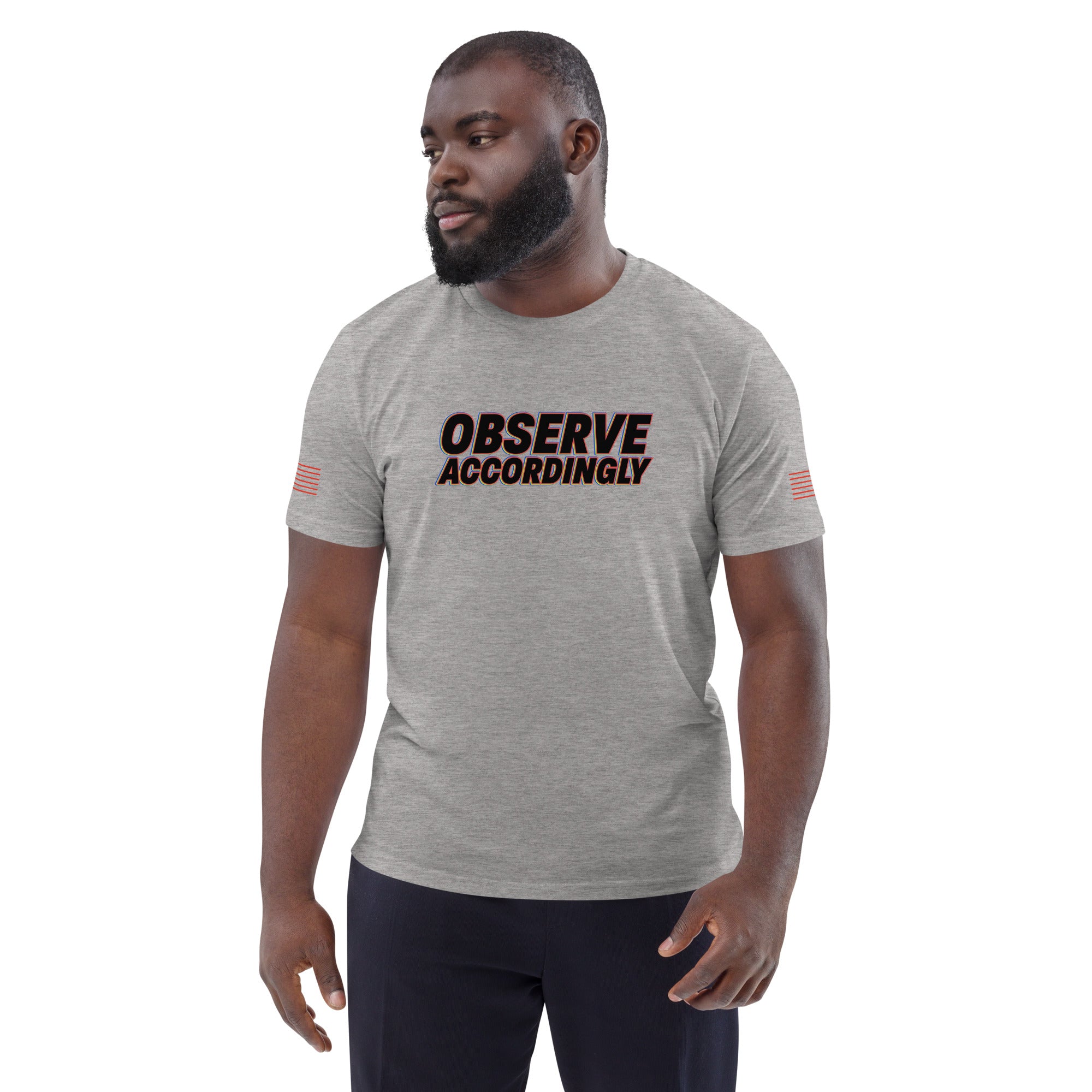 Observe Accordingly Unisex organic cotton t-shirt