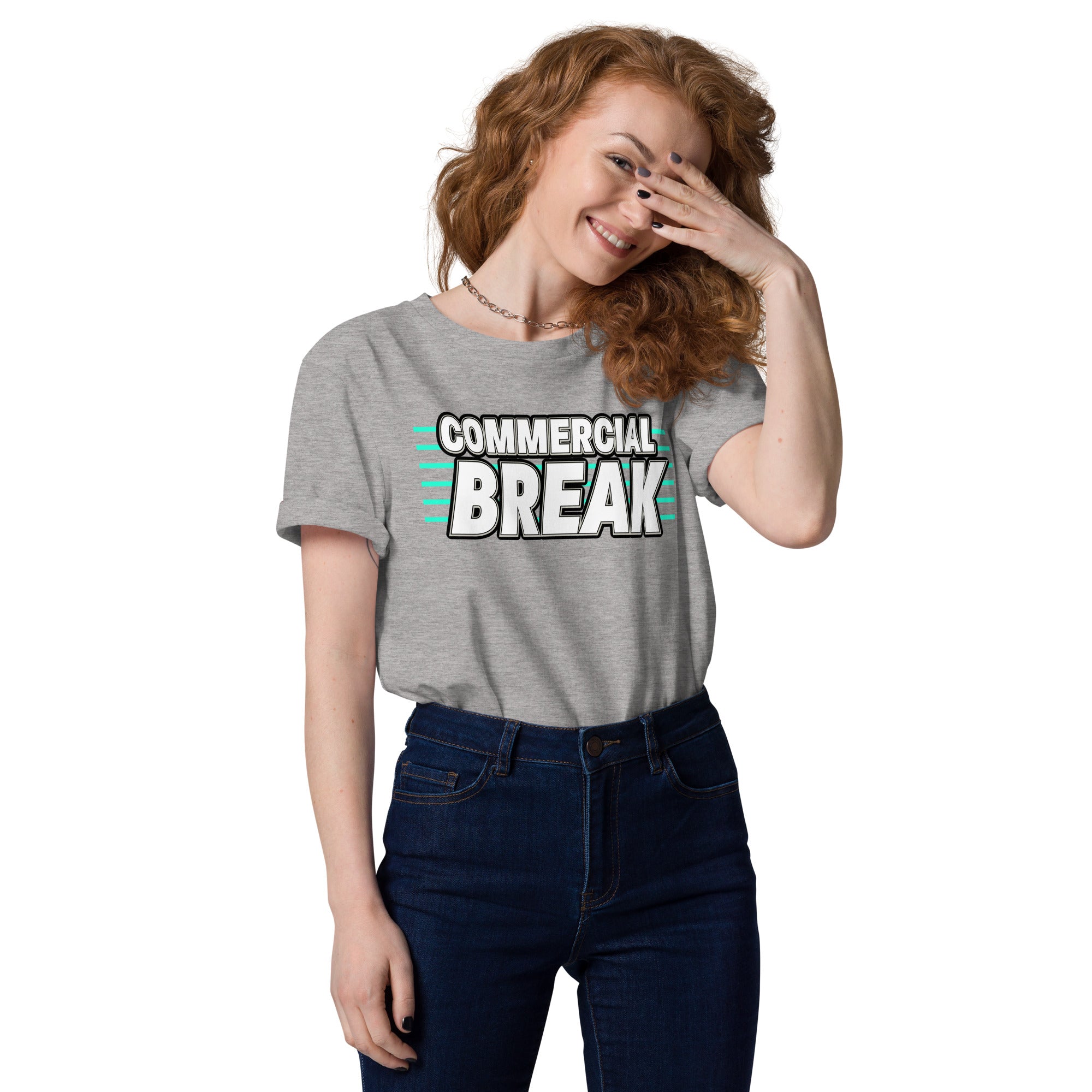 Commercial Break Unisex organic cotton t-shirt