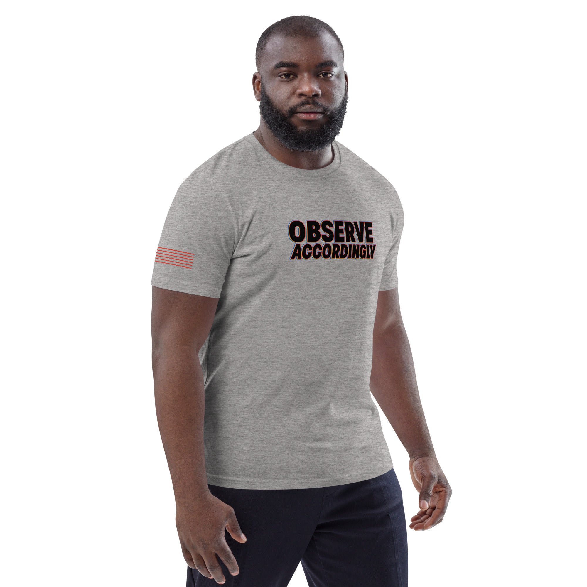 Observe Accordingly Unisex organic cotton t-shirt