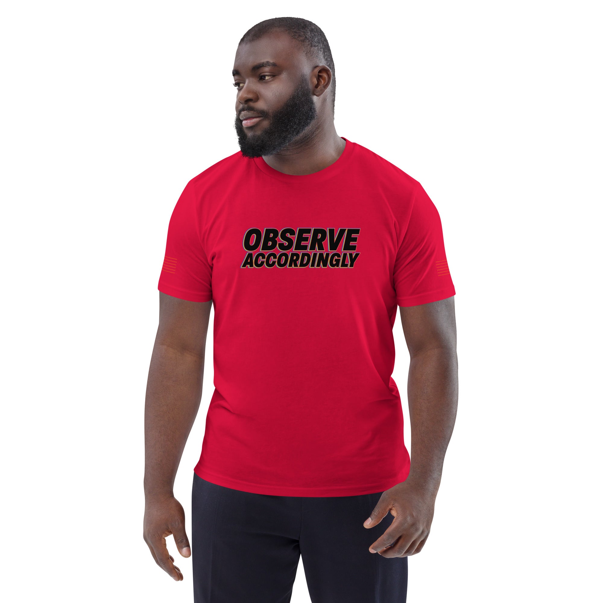 Observe Accordingly Unisex organic cotton t-shirt