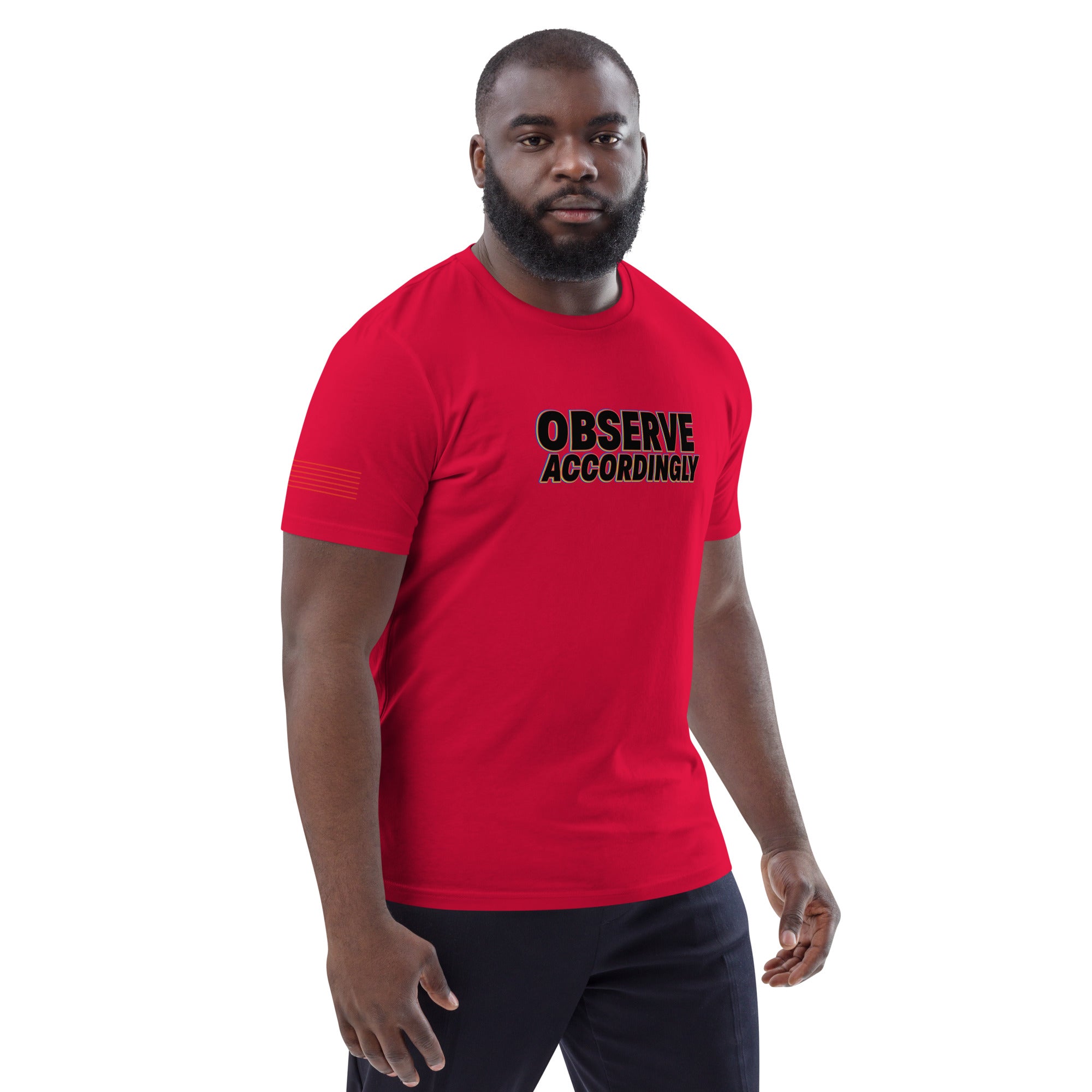 Observe Accordingly Unisex organic cotton t-shirt