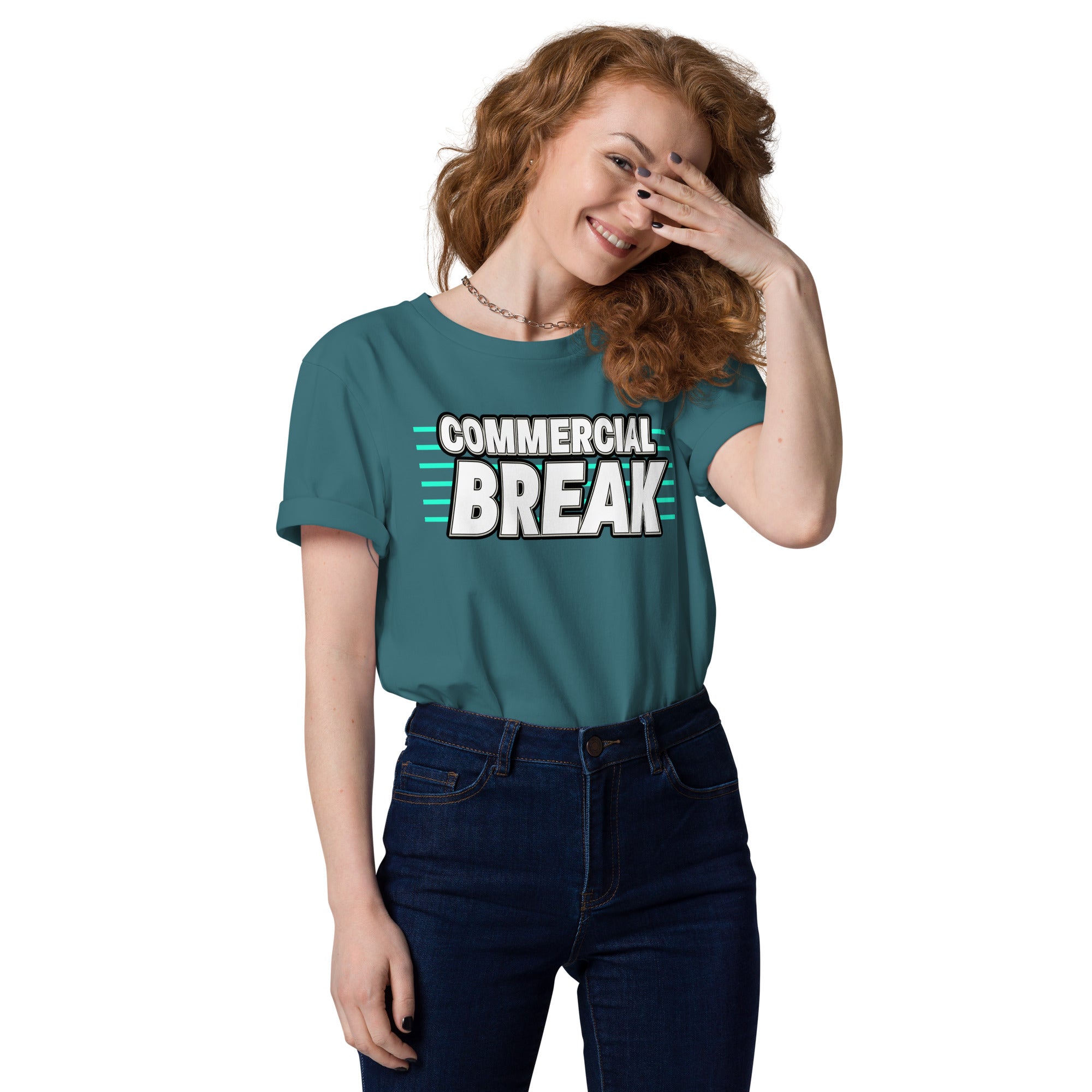 Commercial Break Unisex organic cotton t-shirt