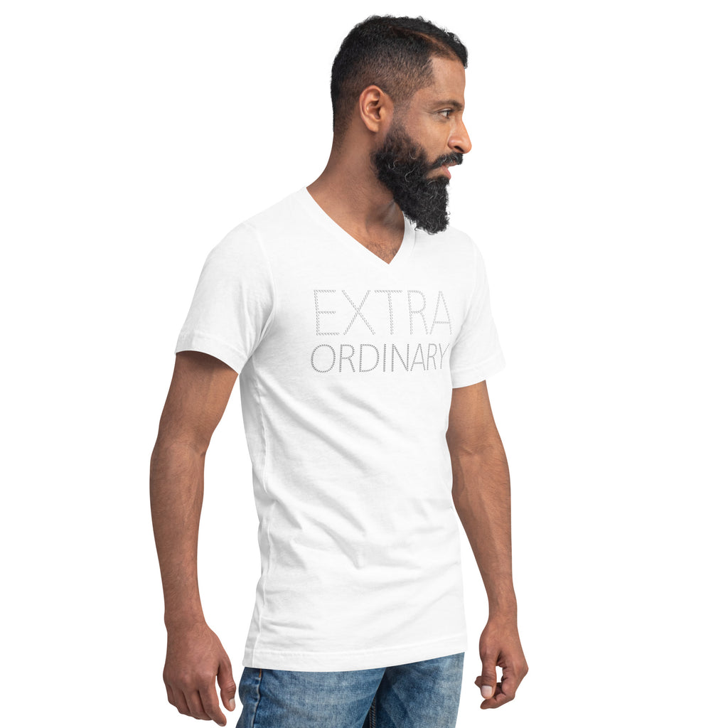 Extra Ordinary (Crispy) Unisex Short Sleeve V-Neck T-Shirt