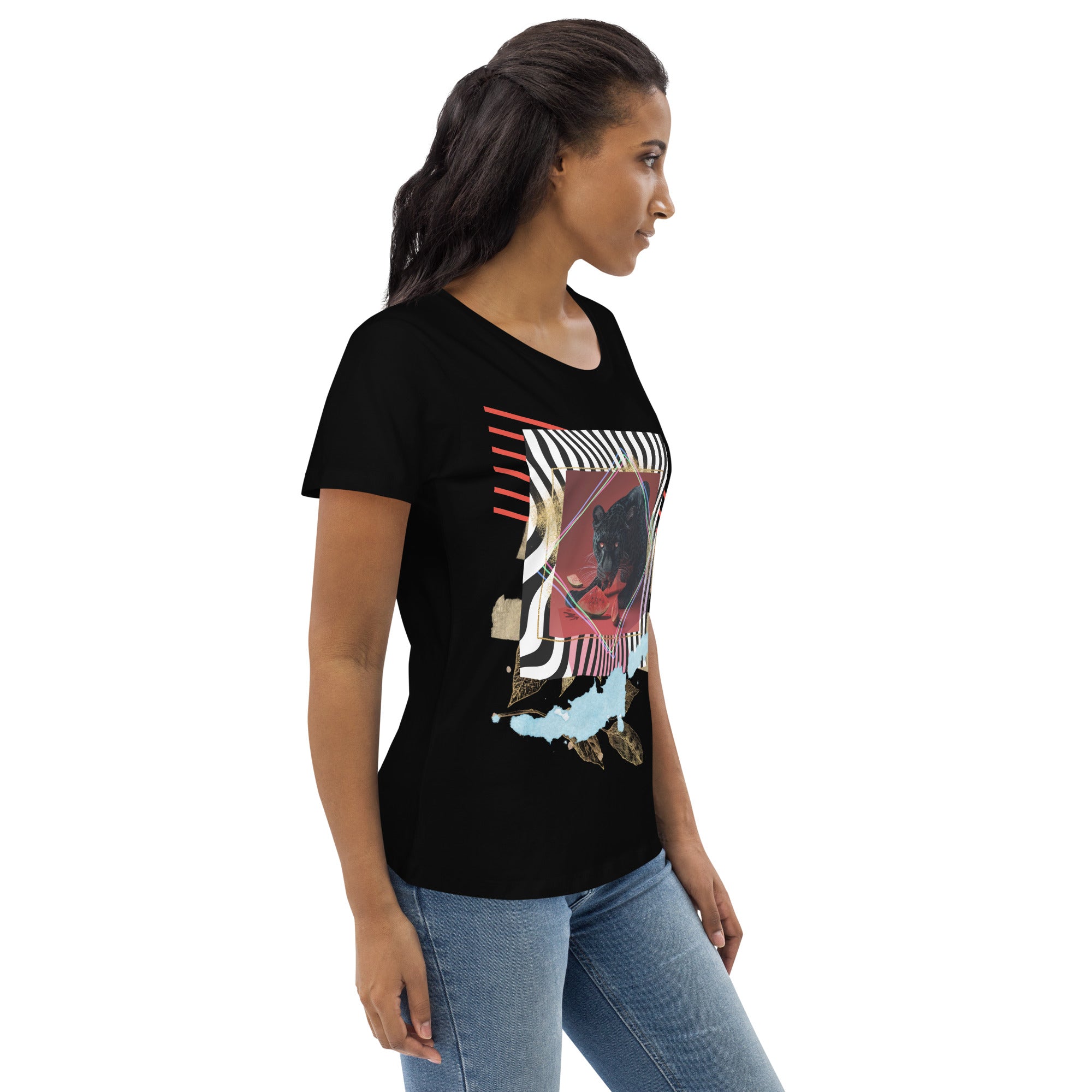 Potent Panther Women's fitted eco tee