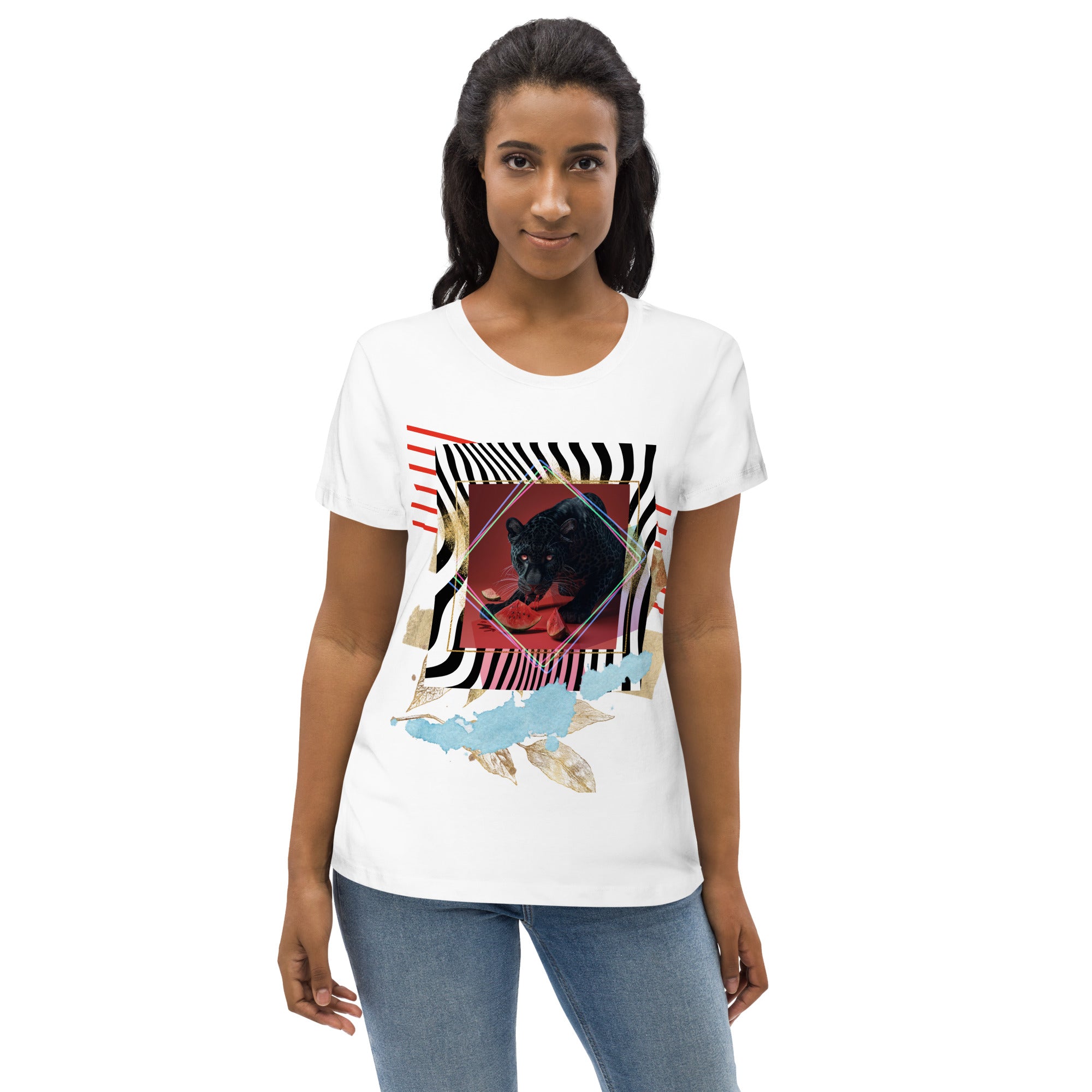 Potent Panther Women's fitted eco tee