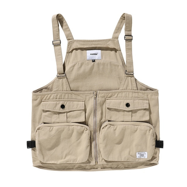Multi-Pocket Waistcoat - Commercial Universe Boutique 