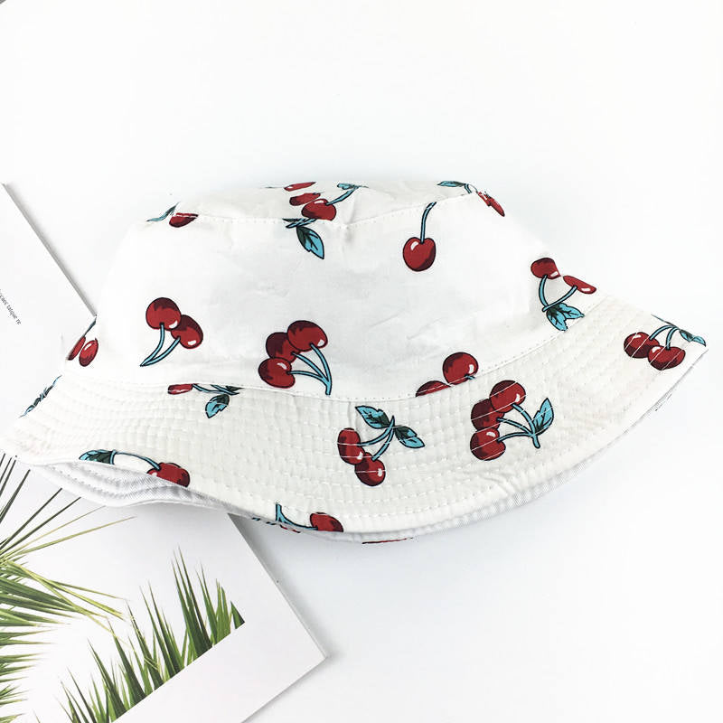 Cherry print Bucket Fisherman Hat - Commercial Universe Boutique 