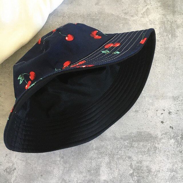 Cherry print Bucket Fisherman Hat - Commercial Universe Boutique 