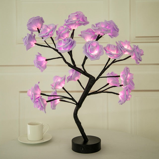 Rose Tree LED Table Lamp - Commercial Universe Boutique 