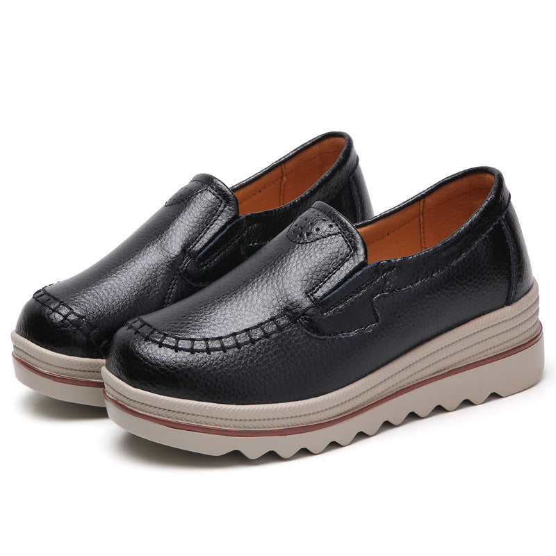 Casual Shoes Women Leather Shoes - Commercial Universe Boutique 