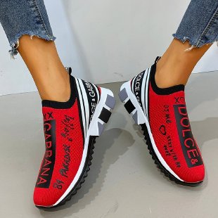 Knitted Socks Shoes Women Breathable Couple Sports Shoes - Commercial Universe Boutique 