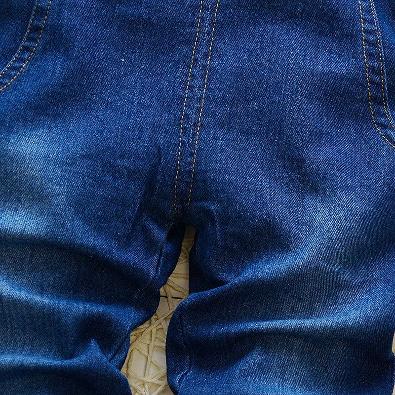 Toddler Infant Boys Long Pants Denim Overalls Dungarees - Commercial Universe Boutique 