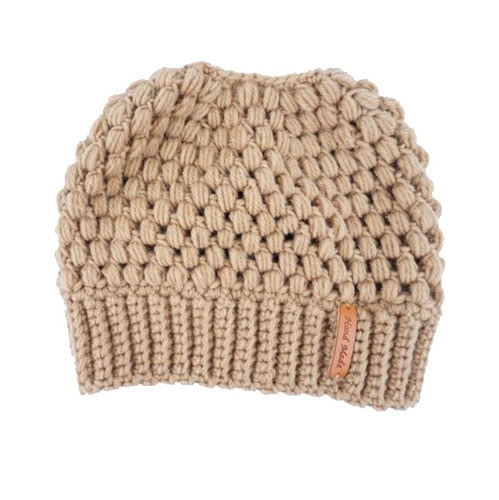 Winter Knitted Women's Ponytail Hats - Commercial Universe Boutique 