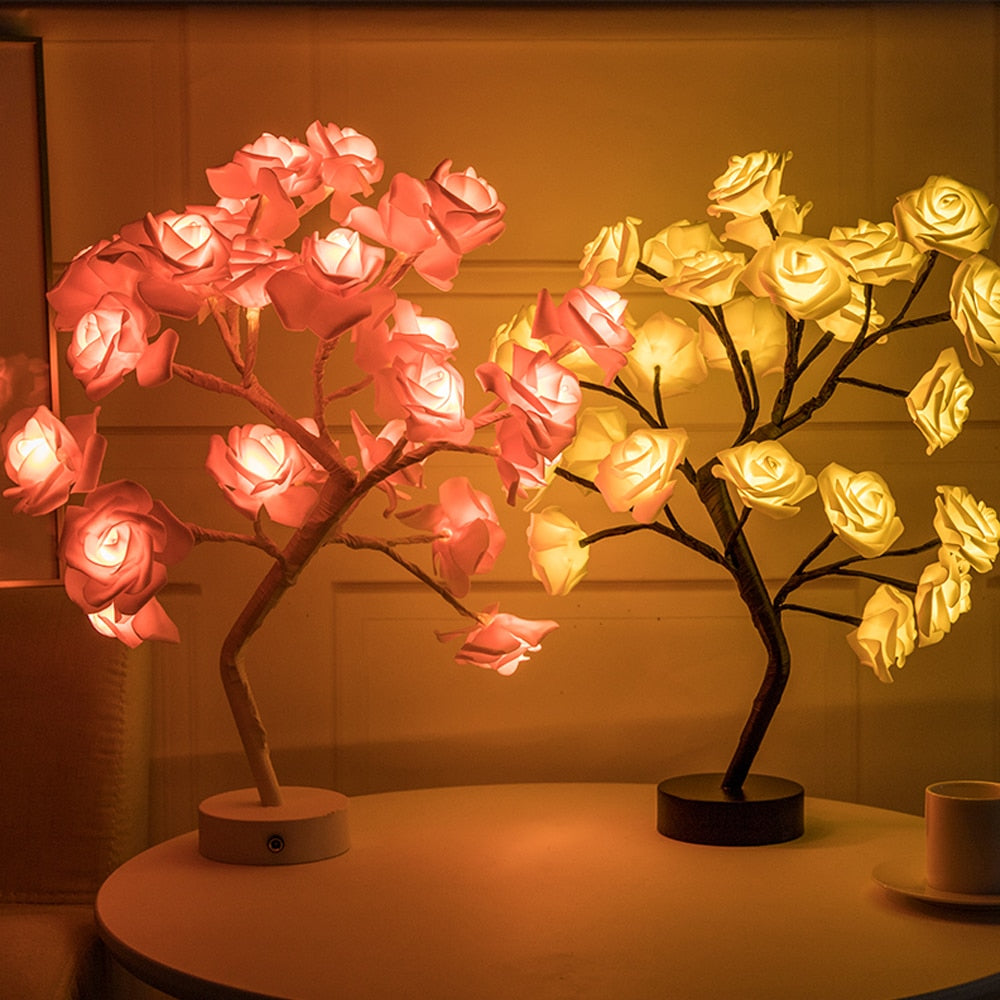 Rose Tree LED Table Lamp - Commercial Universe Boutique 