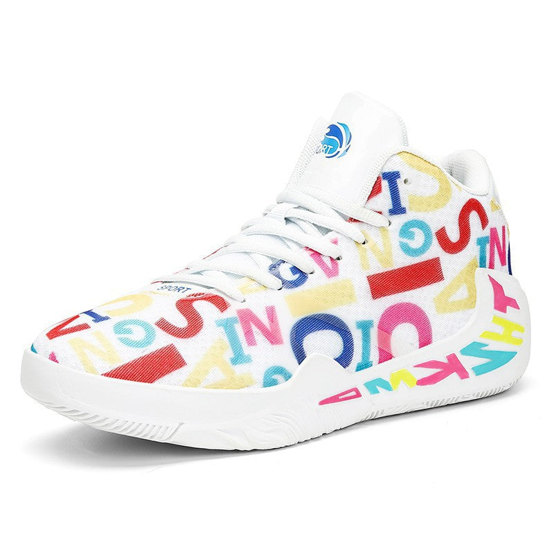 Casual Shoes Couple Graffiti Sneakers Basketball Shoes Women - Commercial Universe Boutique 