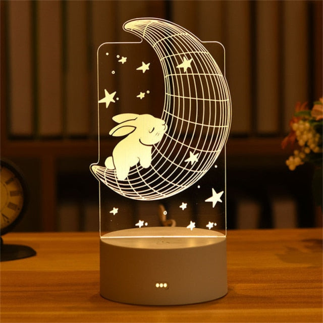 Romantic 3D Lamp - Commercial Universe Boutique 