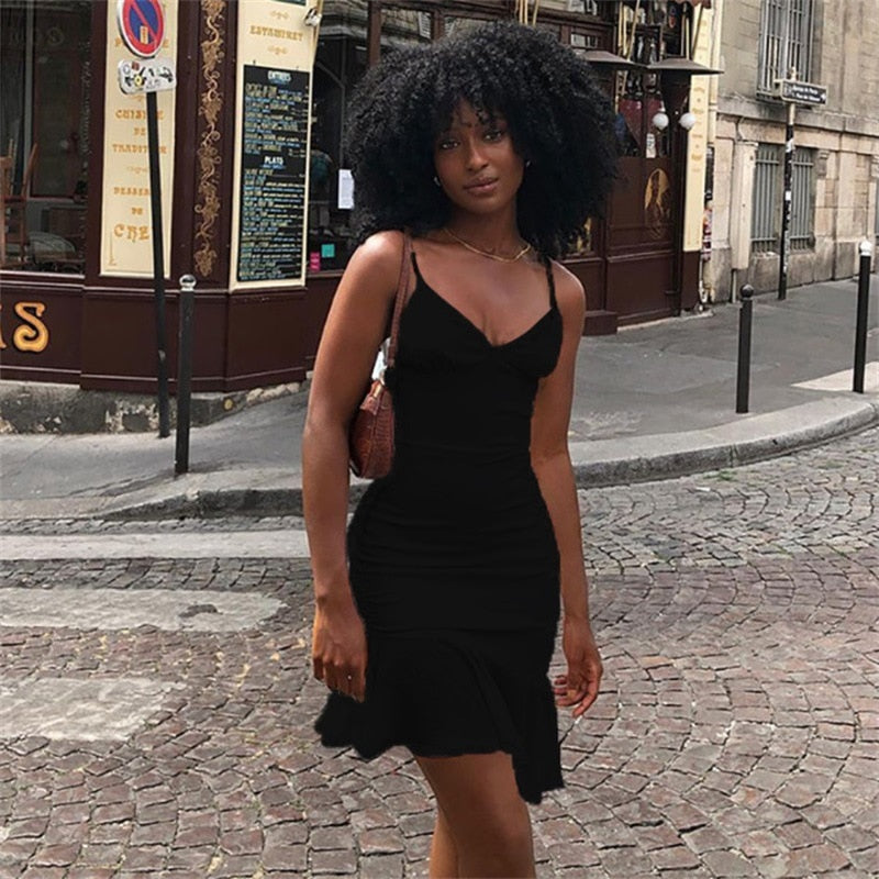 Spaghetti Straps Dress - Commercial Universe Boutique 