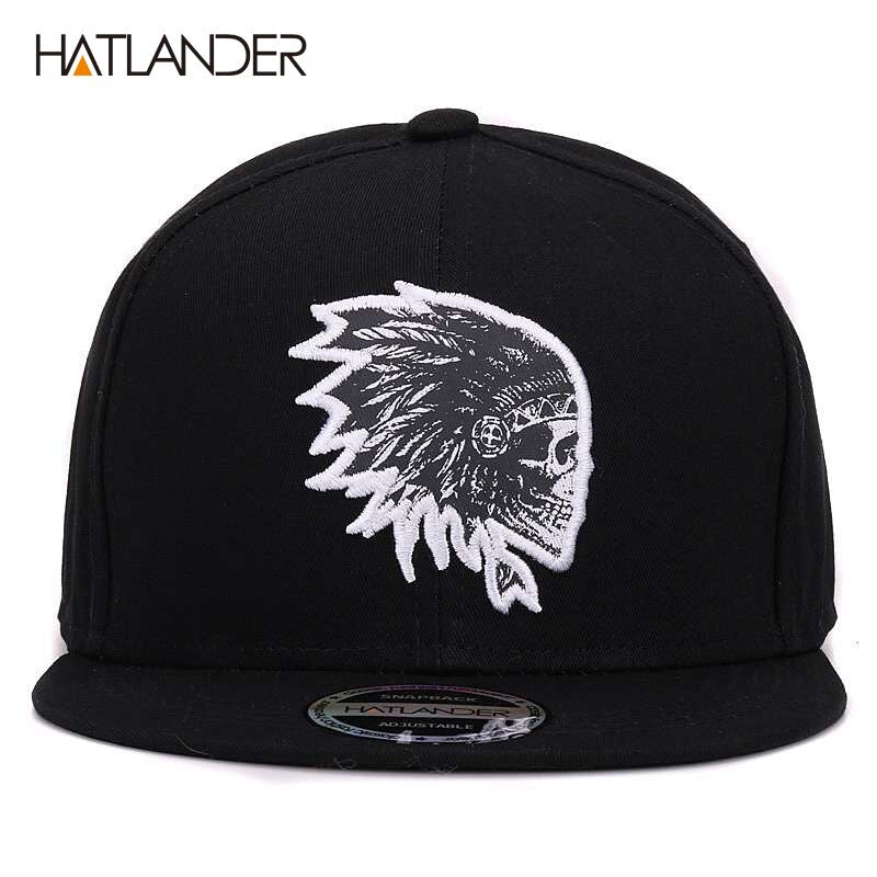 Embroidery Skull baseball hip hop snapbacks - Commercial Universe Boutique 