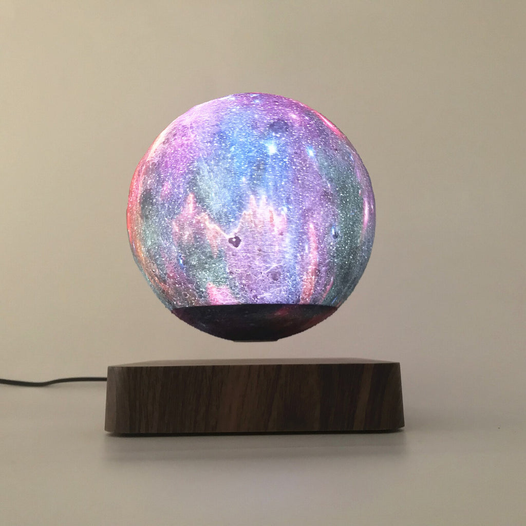 Levitating Galaxy Moon Table Lamp - Commercial Universe Boutique 