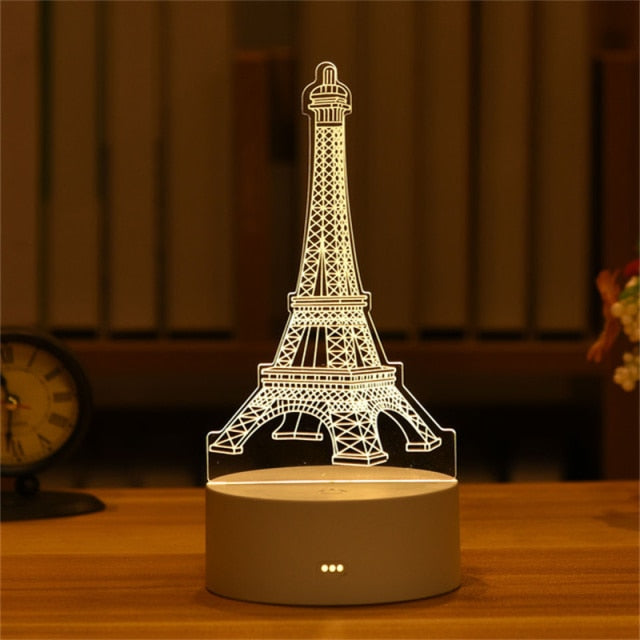 Romantic 3D Lamp - Commercial Universe Boutique 