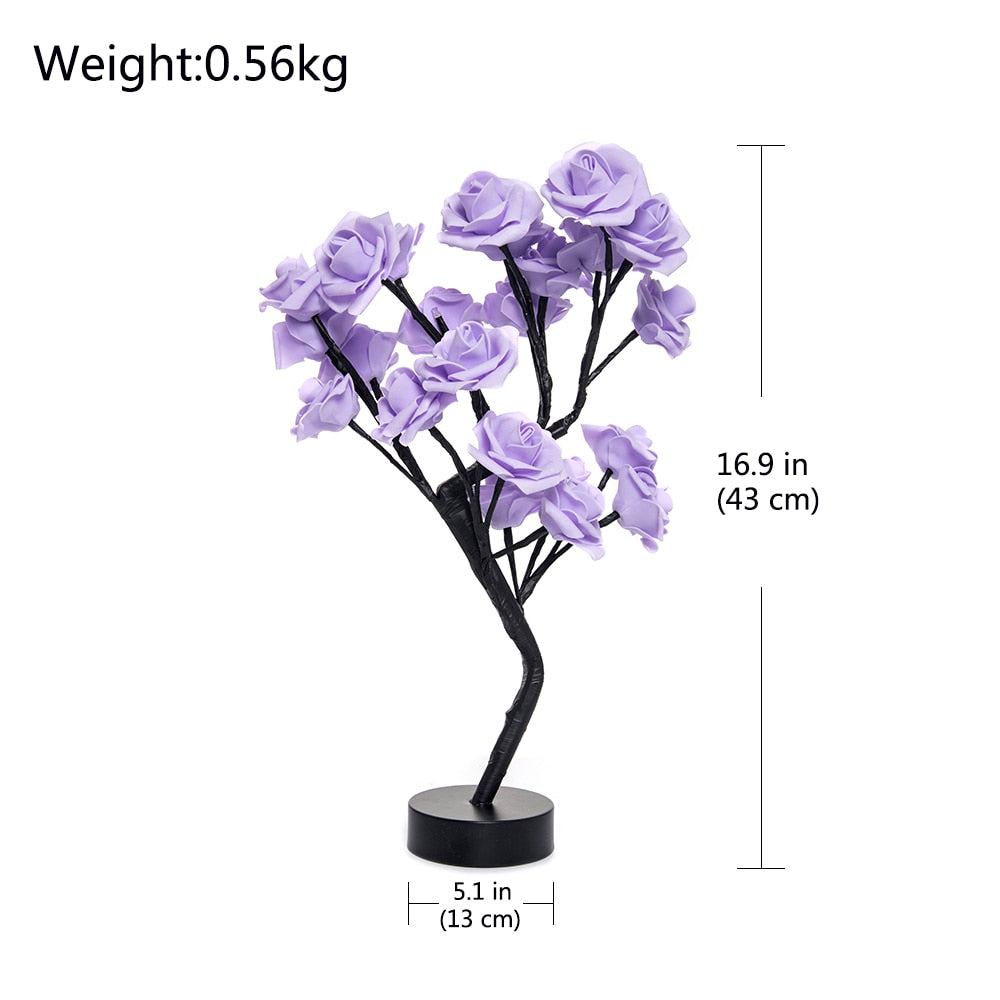 Rose Tree LED Table Lamp - Commercial Universe Boutique 