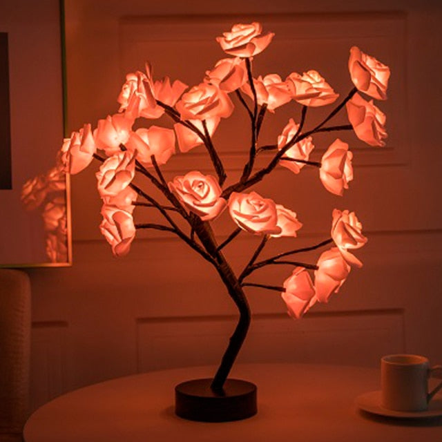 Rose Tree LED Table Lamp - Commercial Universe Boutique 