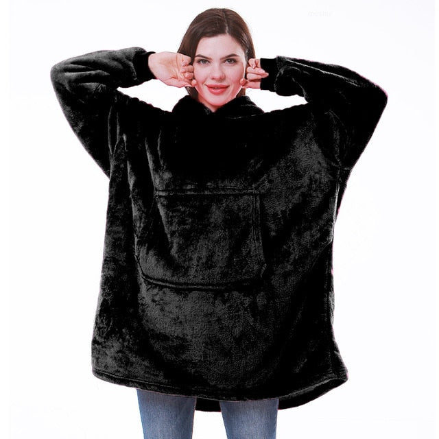 Large Hoodie Blanket With Sleeves - Commercial Universe Boutique 